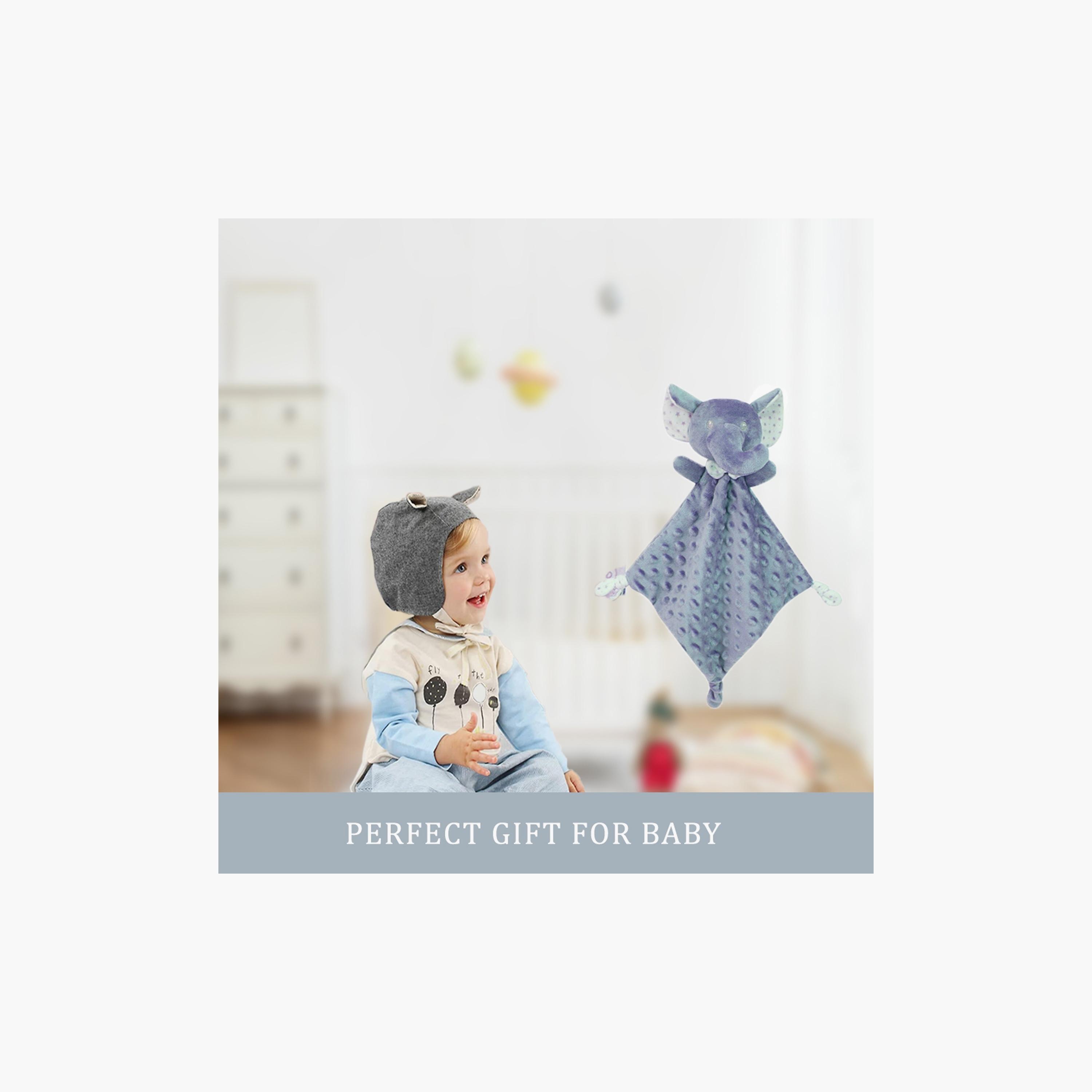 Factory Price Kylan Animal Stuffed Comforter & Blanket Gift Set - Elephant - 100 X 75 cm-baby-nursery-blanketsandswaddles-blanketsandquilts-image-5