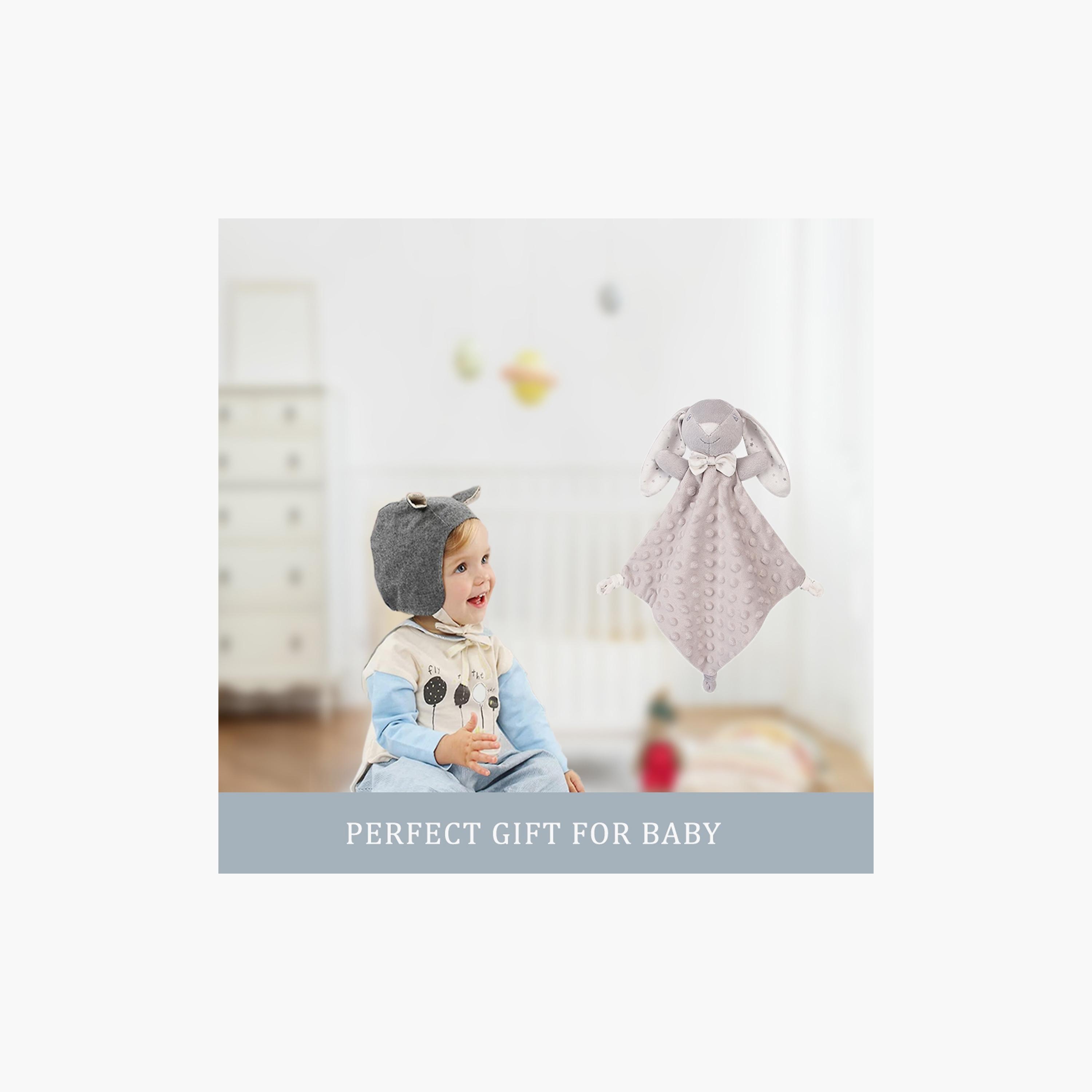 Factory Price Danny Animal Stuffed Comforter & Blanket Gift Set - Rabbit - 100 x 75 cm-baby-nursery-blanketsandswaddles-blanketsandquilts-image-5