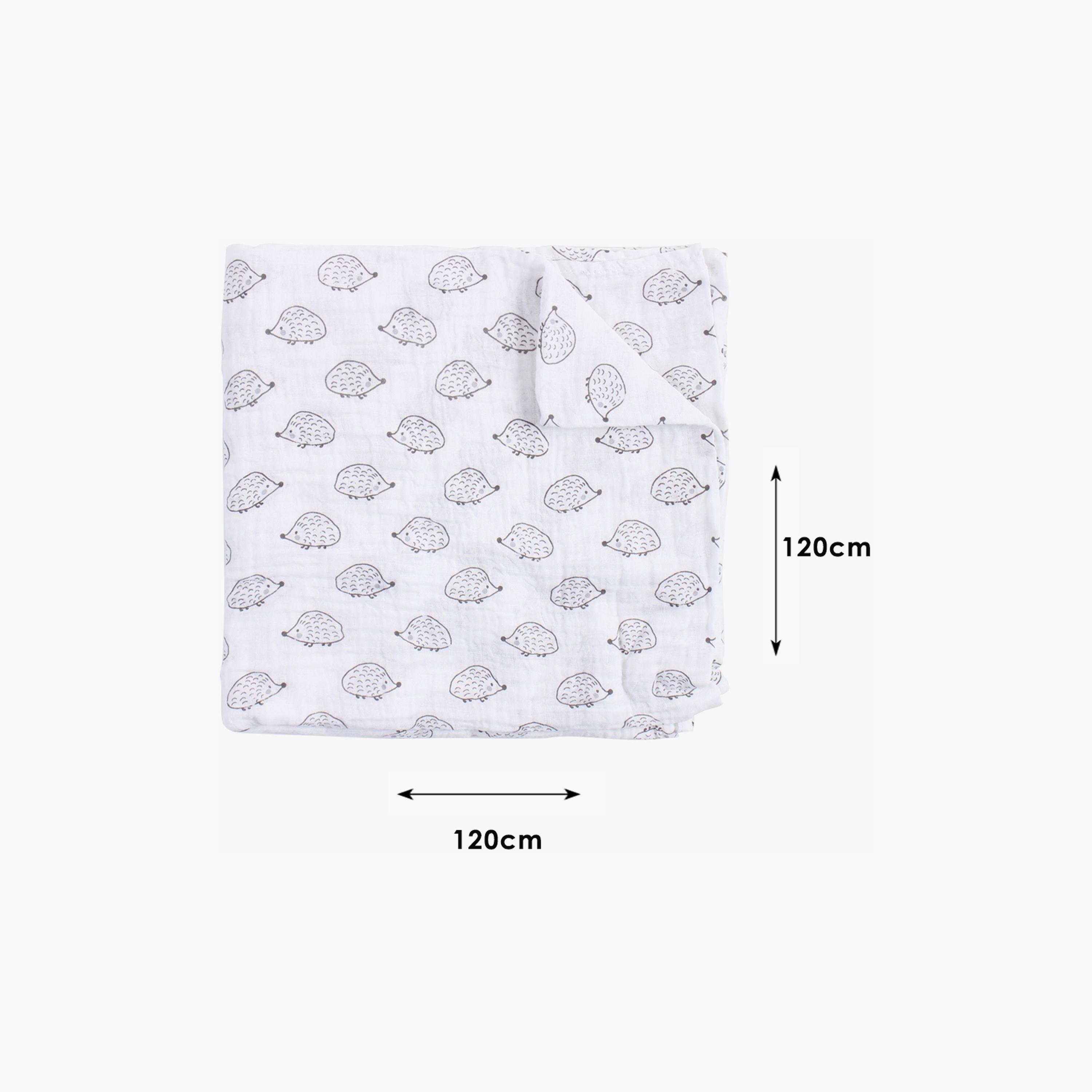 Factory Price Animal Printed Swaddle Blanket Gift Set-baby-nursery-blanketsandswaddles-blanketsandquilts-image-2