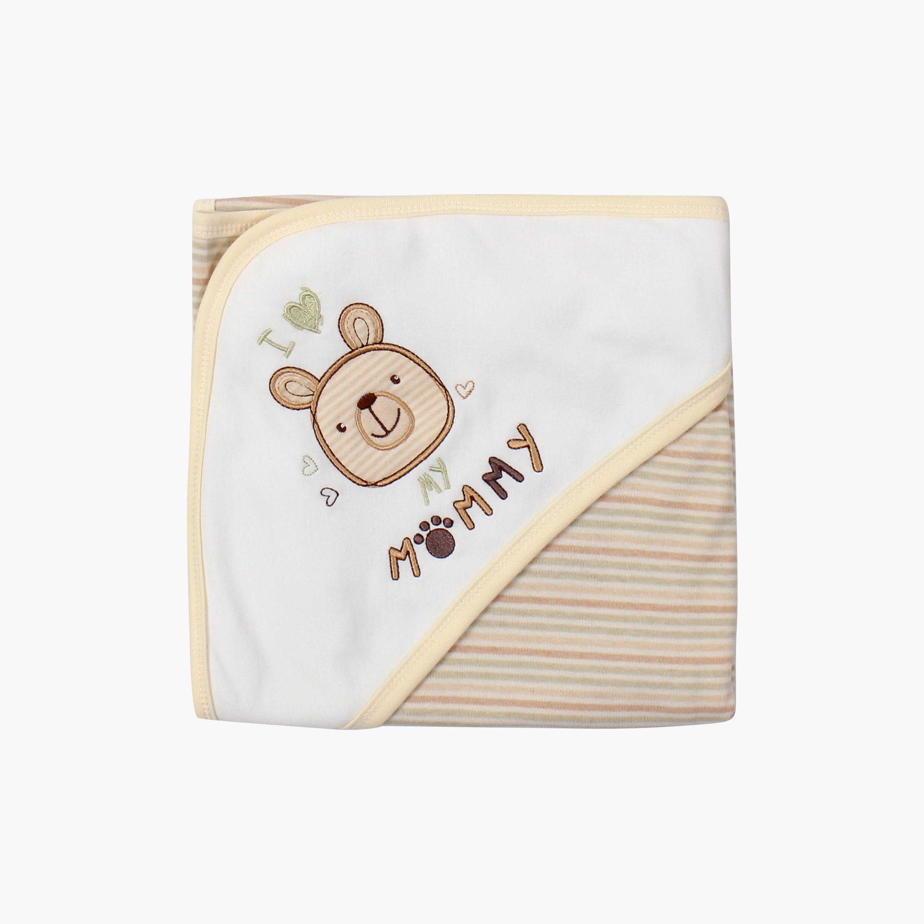 Factory Price Little Bear Hooded Towel Gift Set - Multicolour-baby-bathandcare-towels-image-1