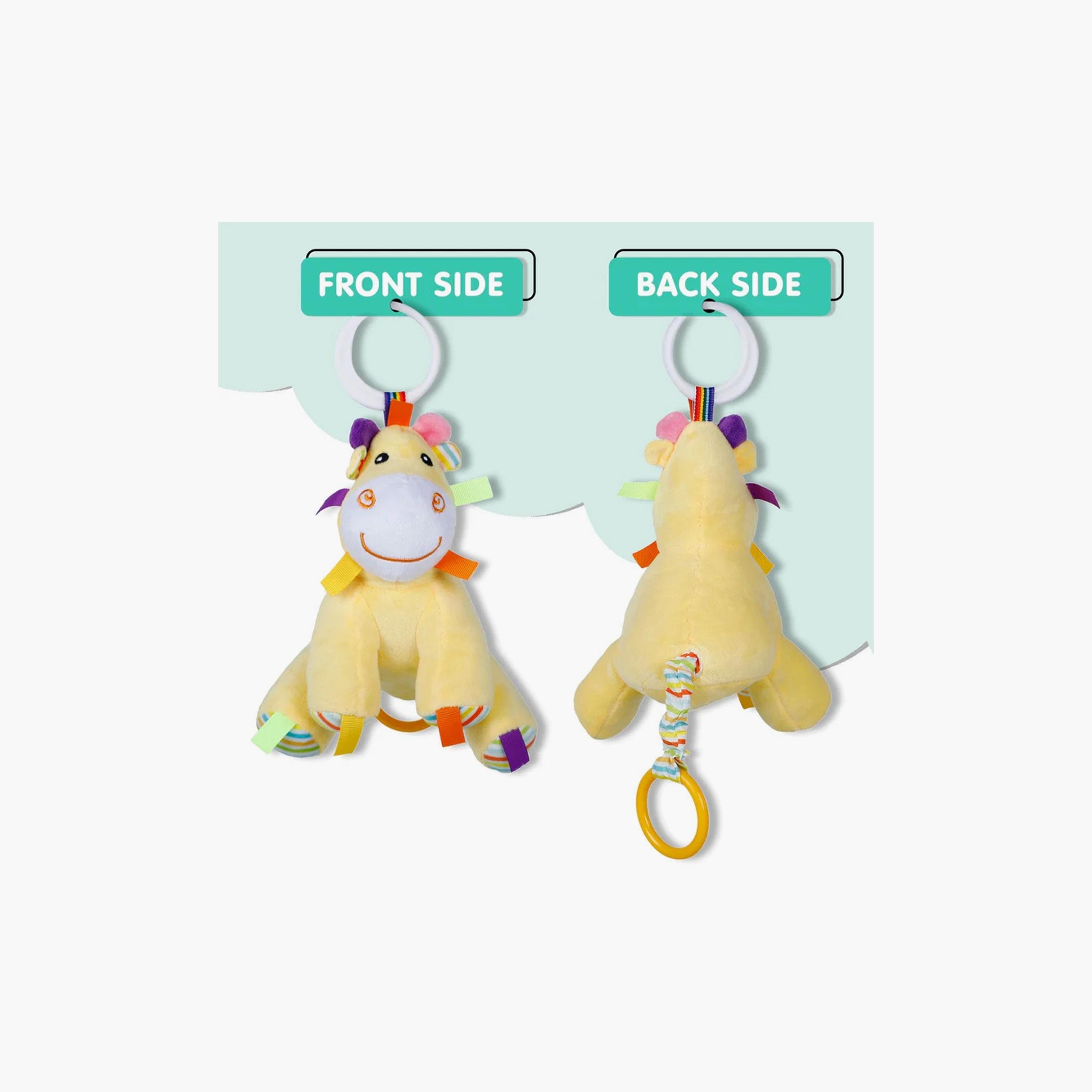 ألعاب محشوة كارلي حيوانات مع الموسيقى من فاكتوري برايس - زرافة-toys-plushsofttoys-animals-image-3