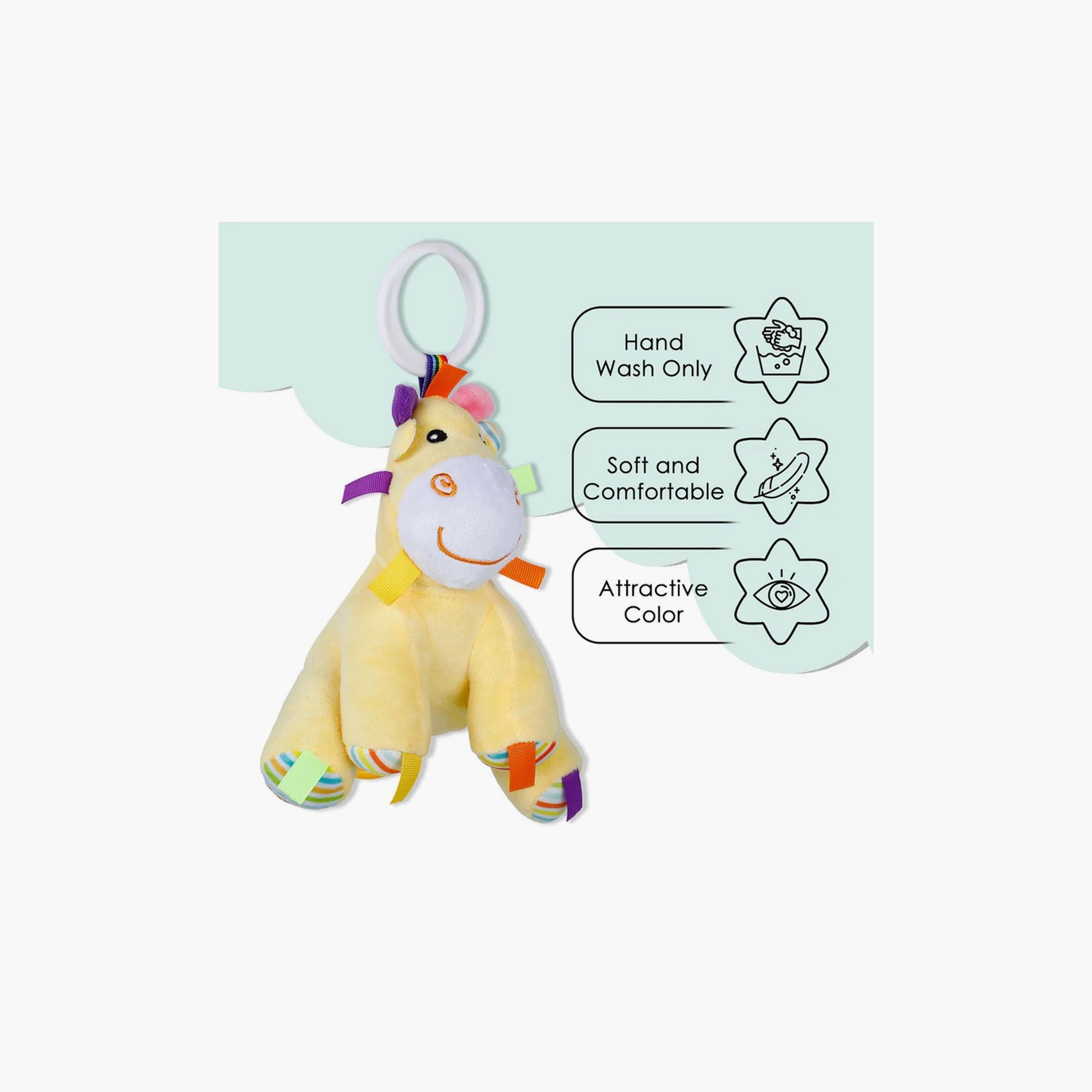 ألعاب محشوة كارلي حيوانات مع الموسيقى من فاكتوري برايس - زرافة-toys-plushsofttoys-animals-image-4