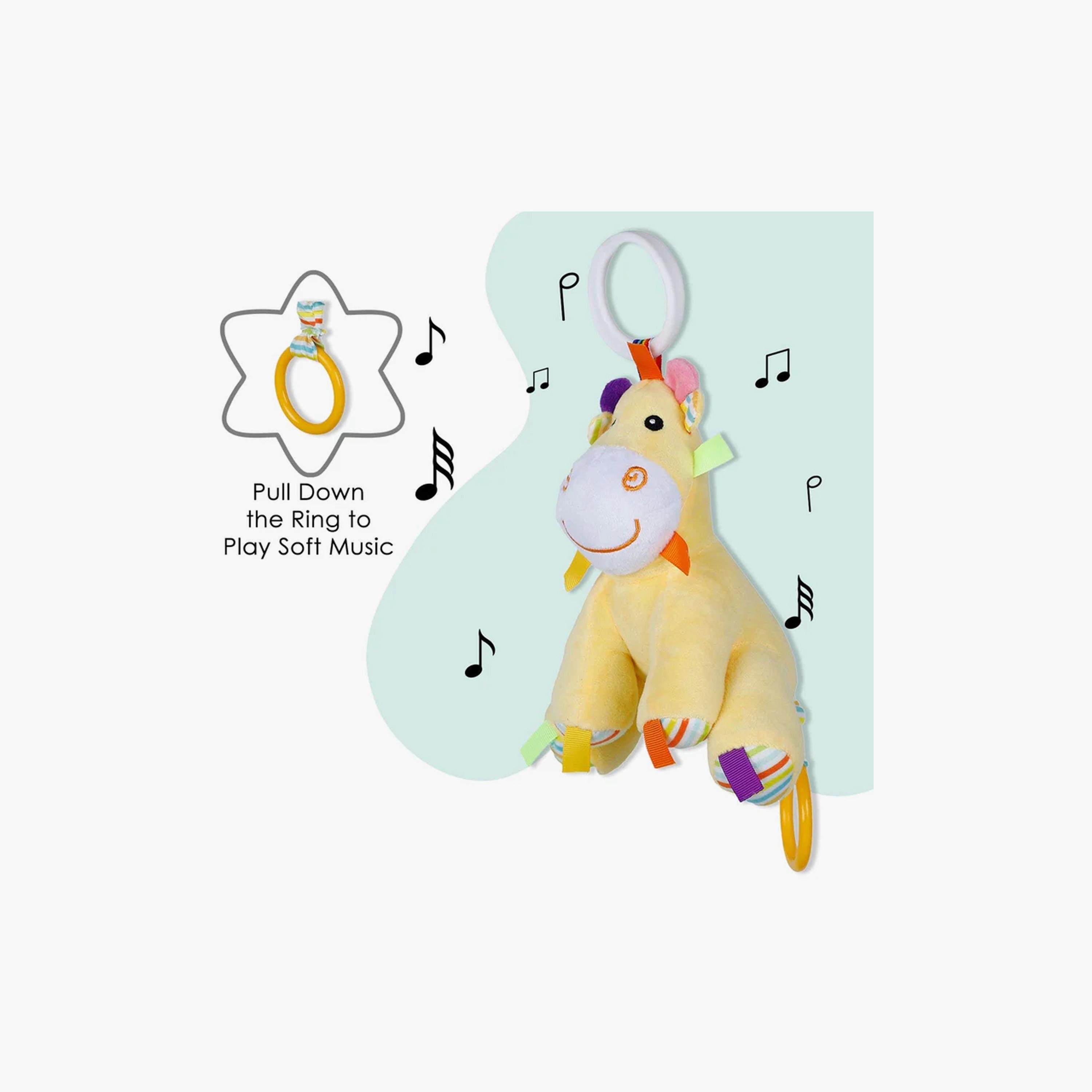 ألعاب محشوة كارلي حيوانات مع الموسيقى من فاكتوري برايس - زرافة-toys-plushsofttoys-animals-image-5