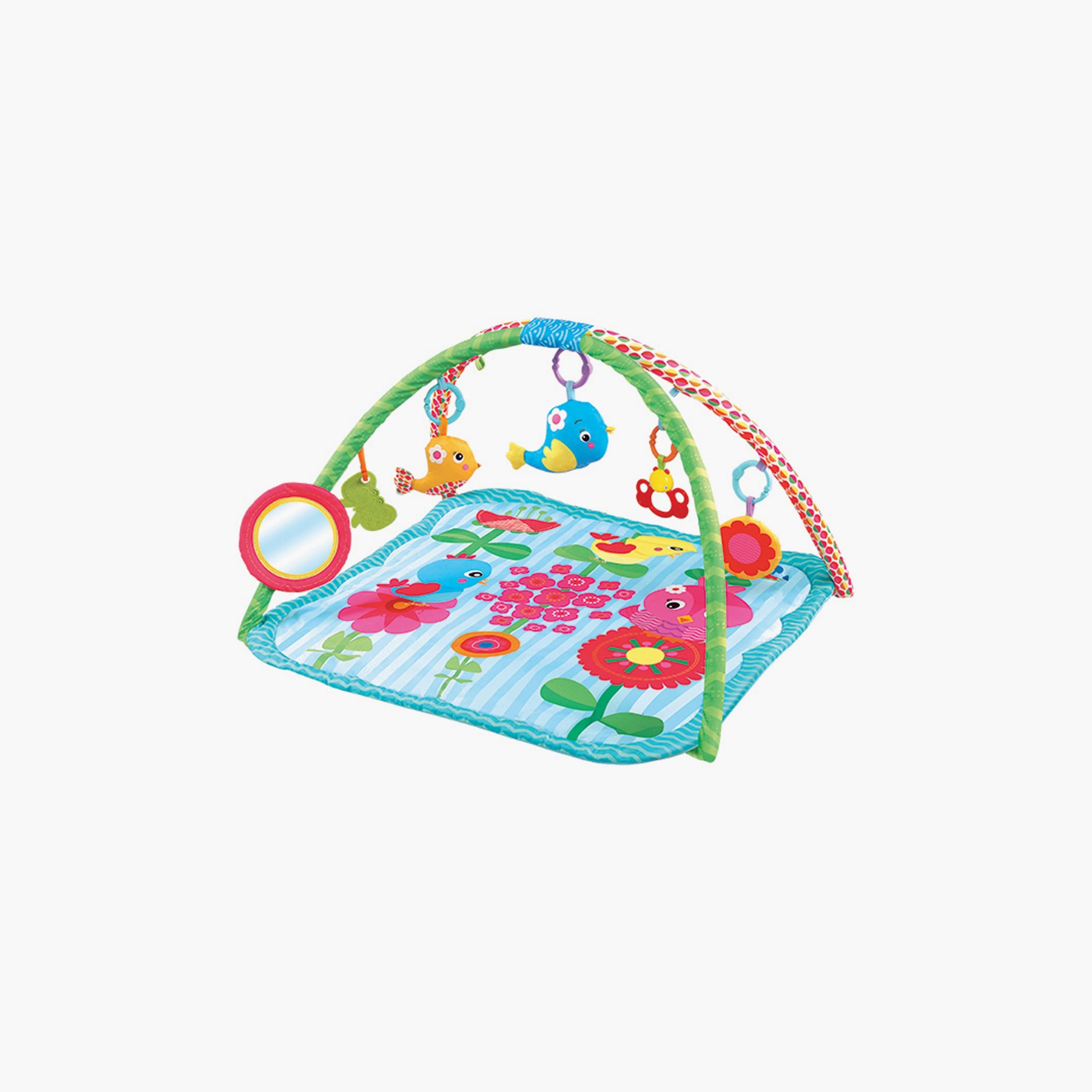 Factory Price Little Beards Printed Activity Play Gym with Toys - Multicolour-baby-infantactivity-playgyms-image-1
