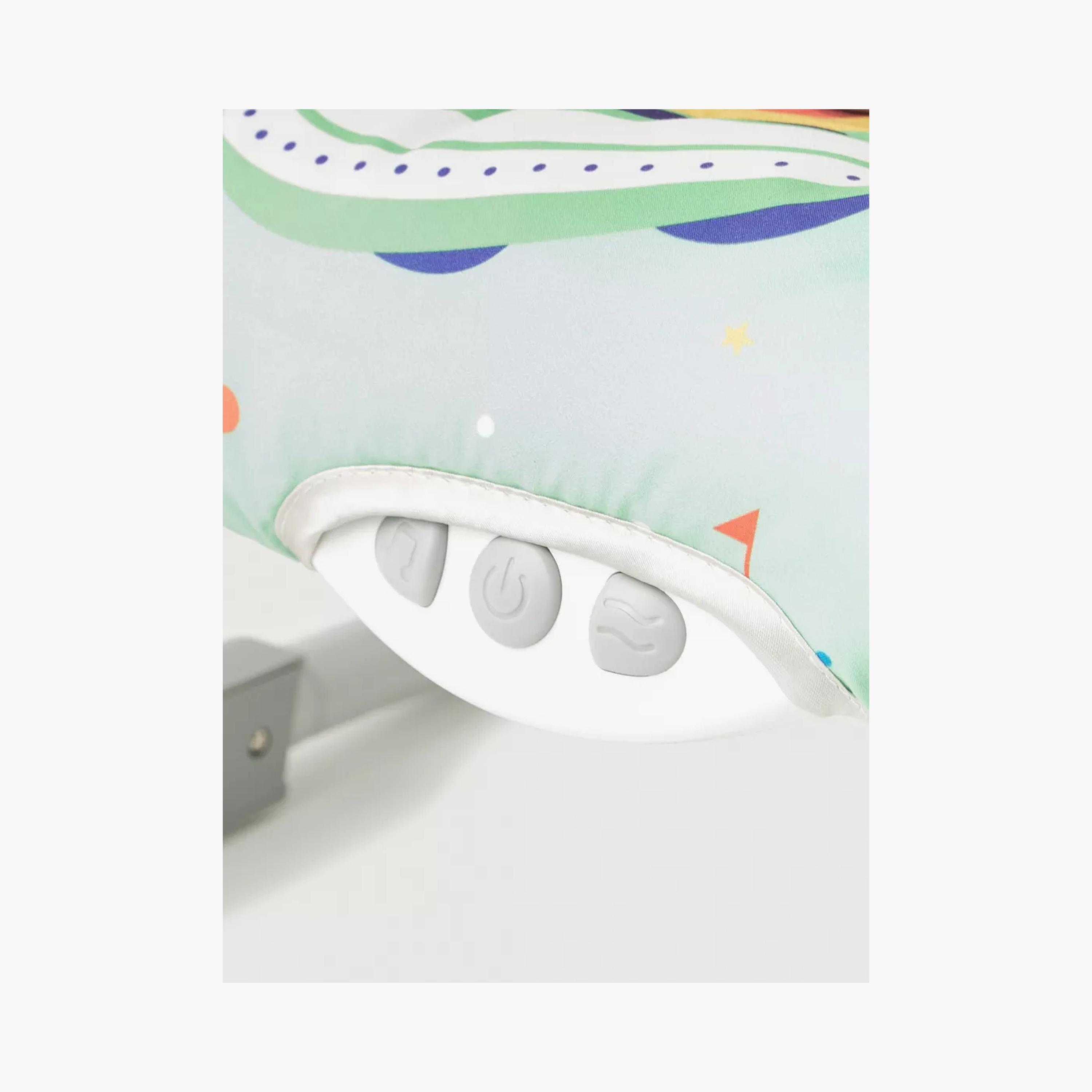 Factory Price Printed Bouncer with Removable Toys, Music & Vibration - Space Dino-baby-infantactivity-bouncers-image-4