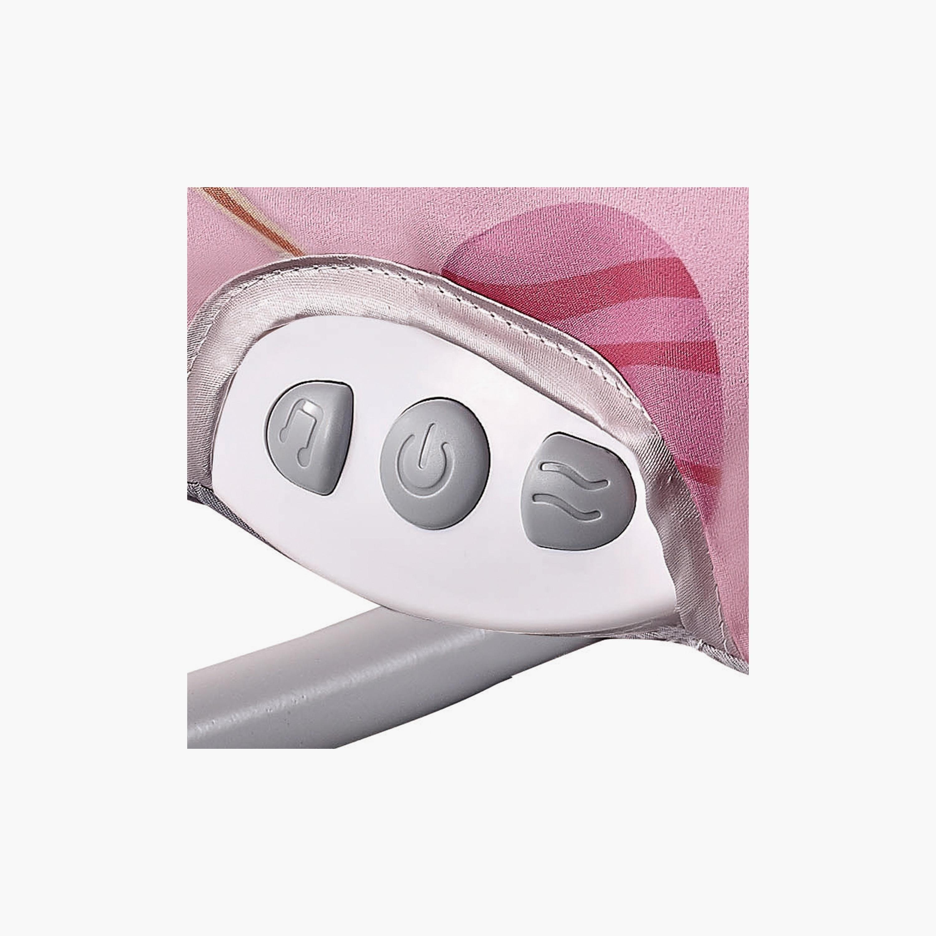 Factory Price Printed Bouncer with Removable Toys, Music & Vibration - Space Pink-baby-infantactivity-bouncers-image-5