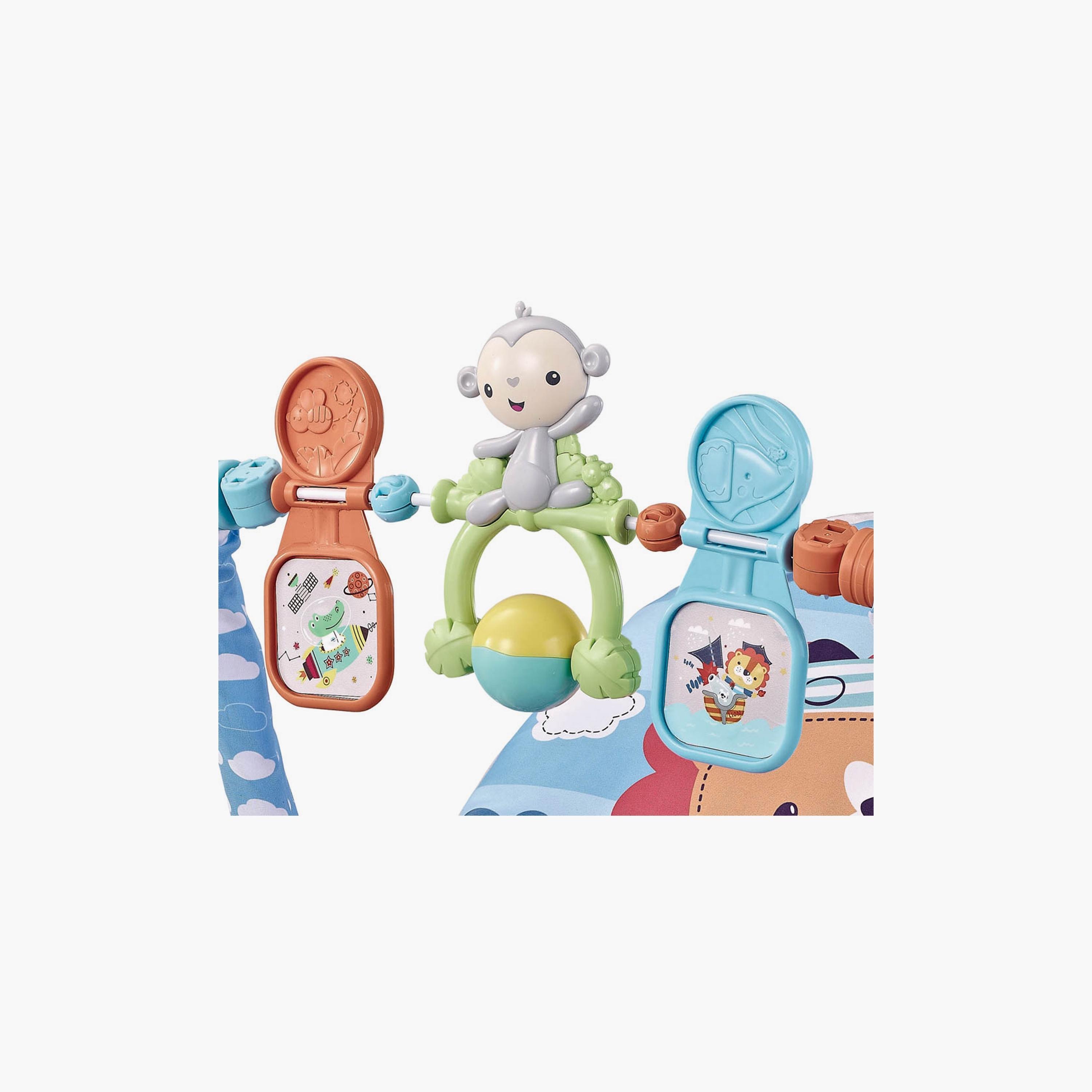 Factory Price Printed Rocker with Removable Toys, Music & Vibration - Lion-baby-infantactivity-rockers-image-7