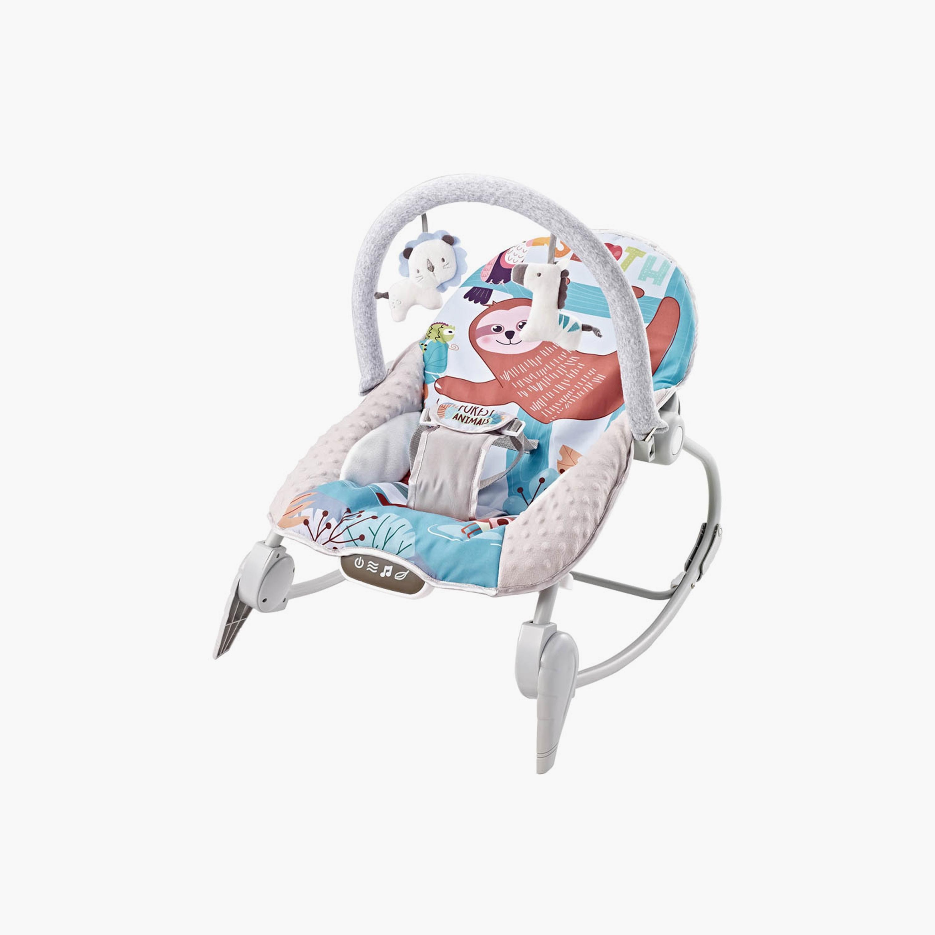Factory Price Printed Rocker with Removable Toys, Music & Vibration - C-baby-infantactivity-rockers-image-1