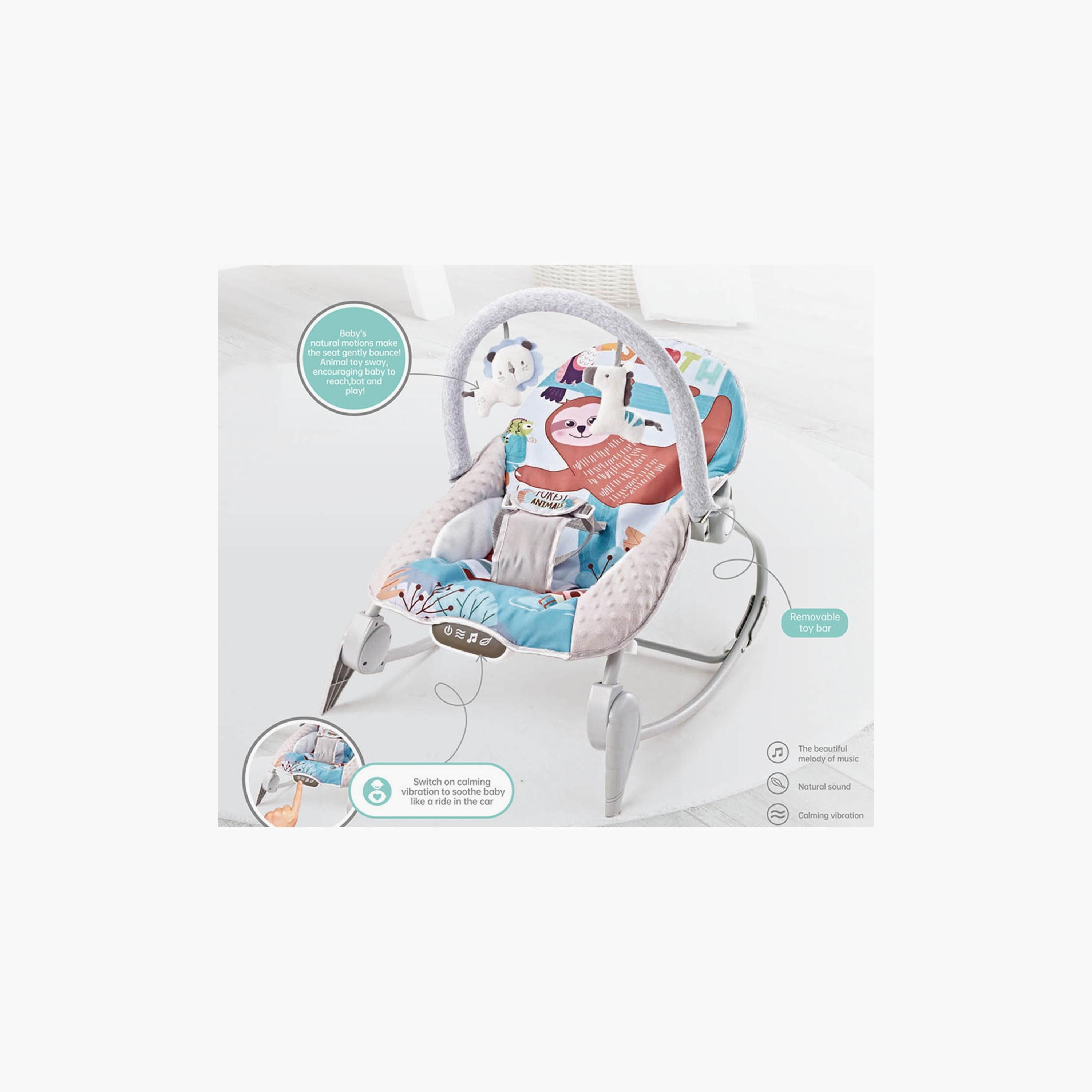 Factory Price Printed Rocker with Removable Toys, Music & Vibration - C-baby-infantactivity-rockers-image-2