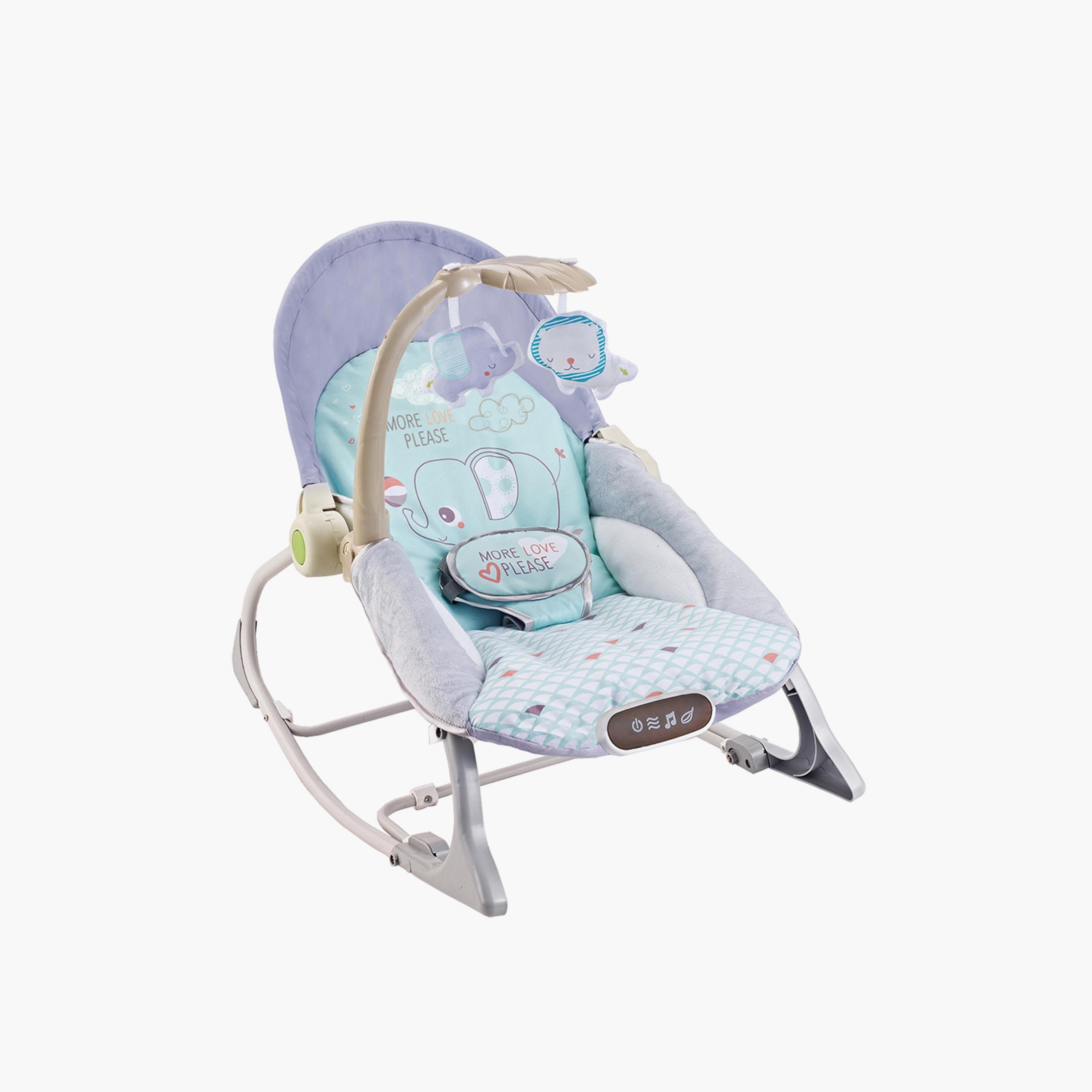 Factory Price Destiny Bouncer with Removable Toys, Music & Vibration - Blue-baby-infantactivity-bouncers-image-1