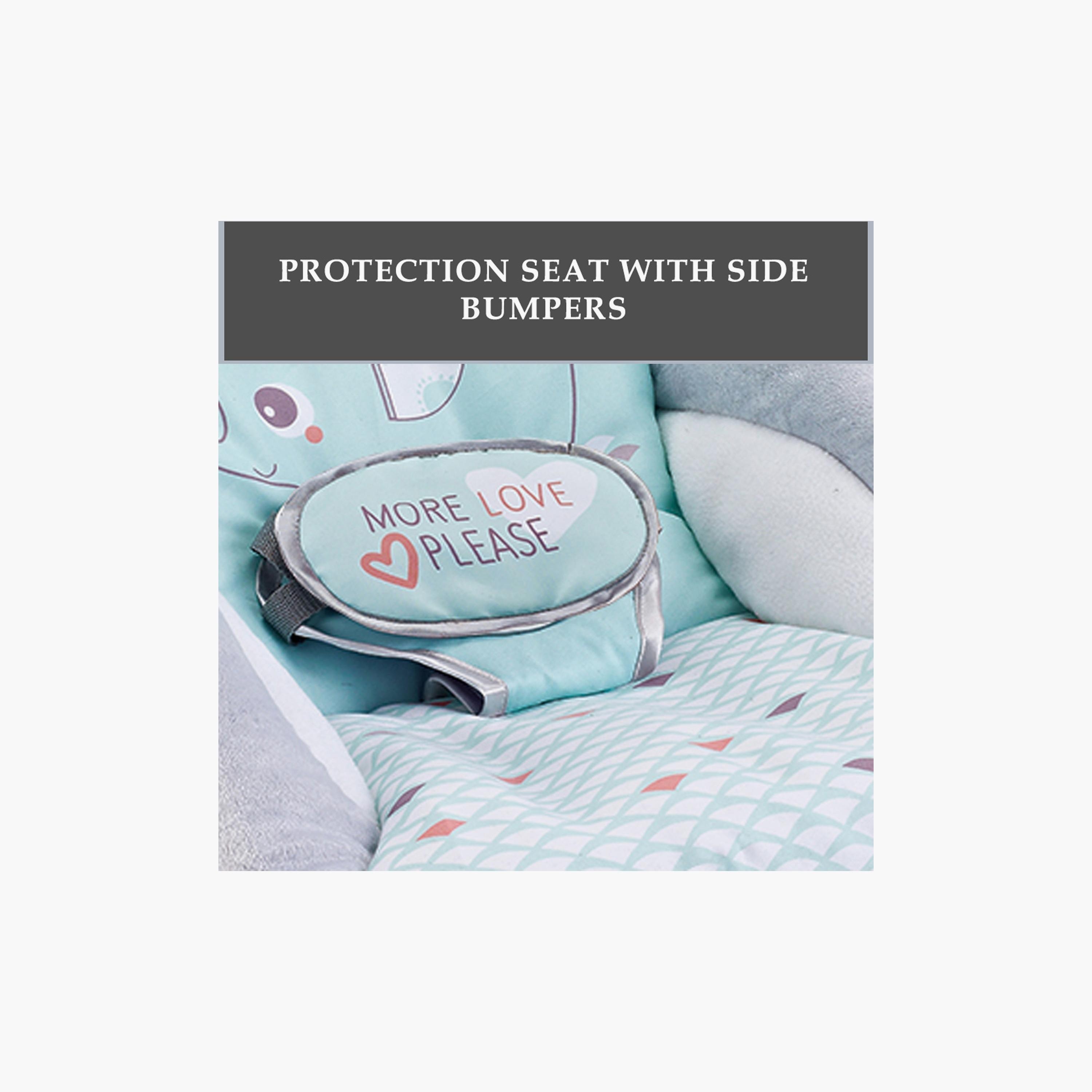 Factory Price Destiny Bouncer with Removable Toys, Music & Vibration - Blue-baby-infantactivity-bouncers-image-4