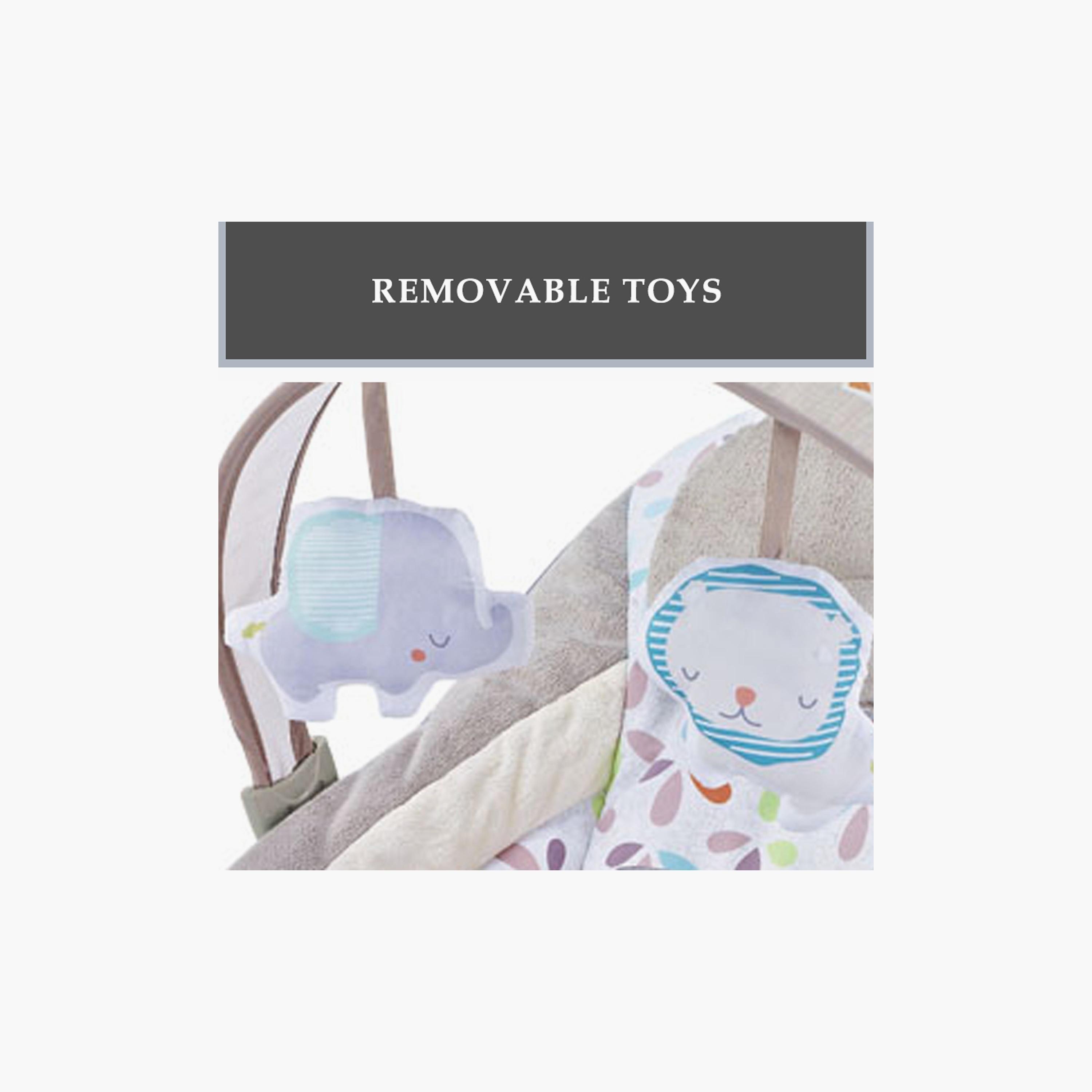 Factory Price Miller Bouncer with Removable Toys, Music & Vibration - Multicolour - A-baby-infantactivity-bouncers-image-3