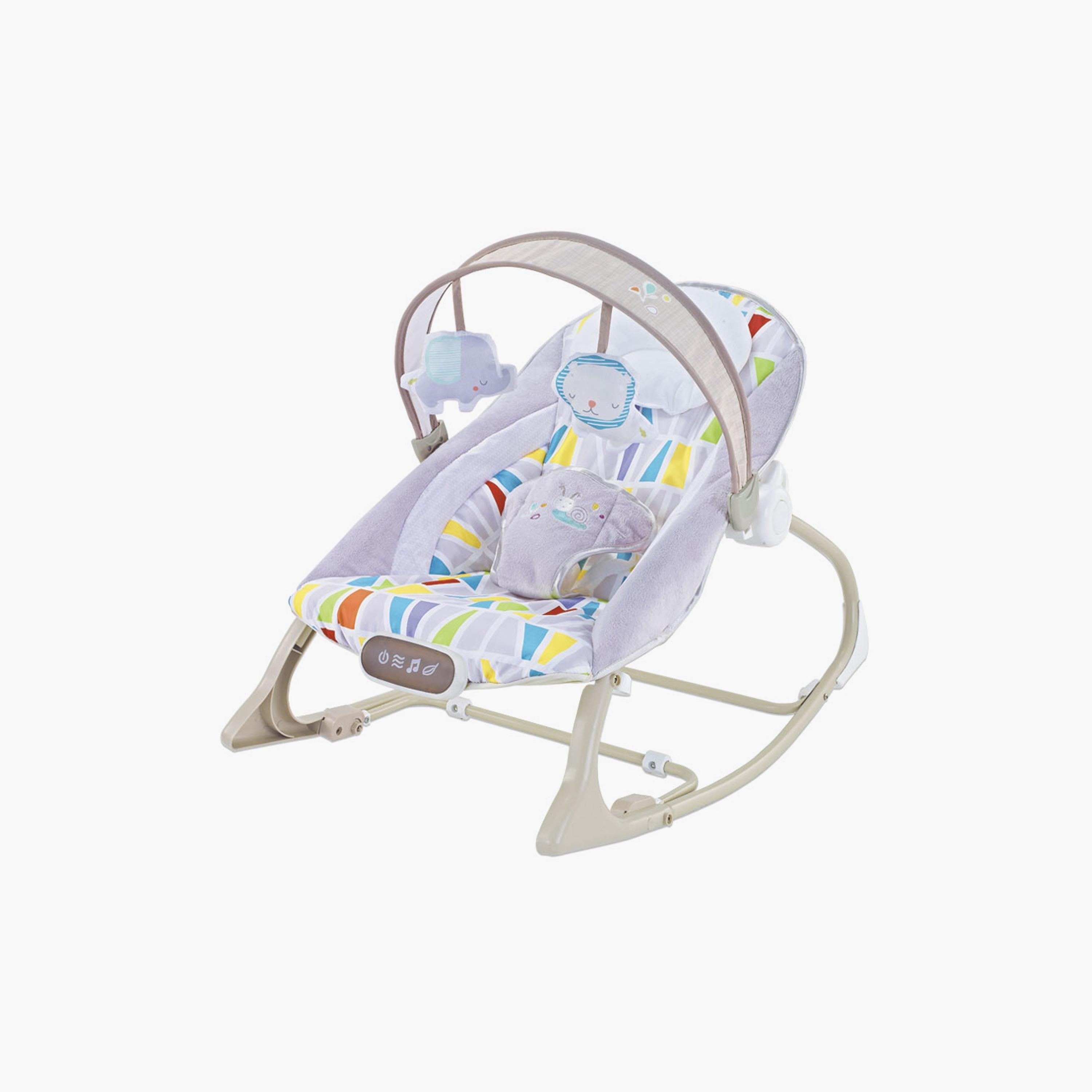 Factory Price Miller Bouncer with Removable Toys, Music & Vibration - Multicolour - B-baby-infantactivity-bouncers-image-1