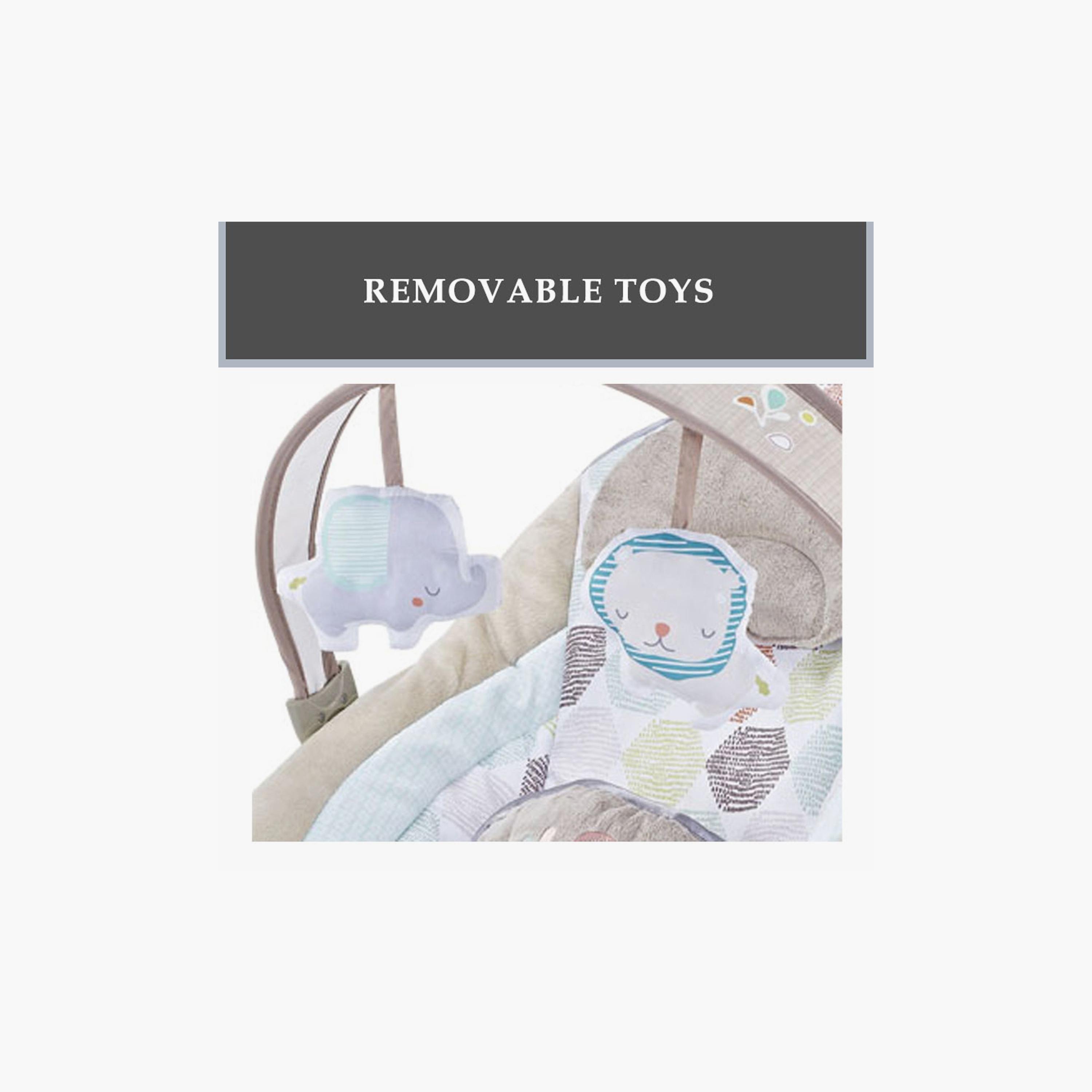 Factory Price Miller Bouncer with Removable Toys, Music & Vibration - Multicolour - C-baby-infantactivity-bouncers-image-3