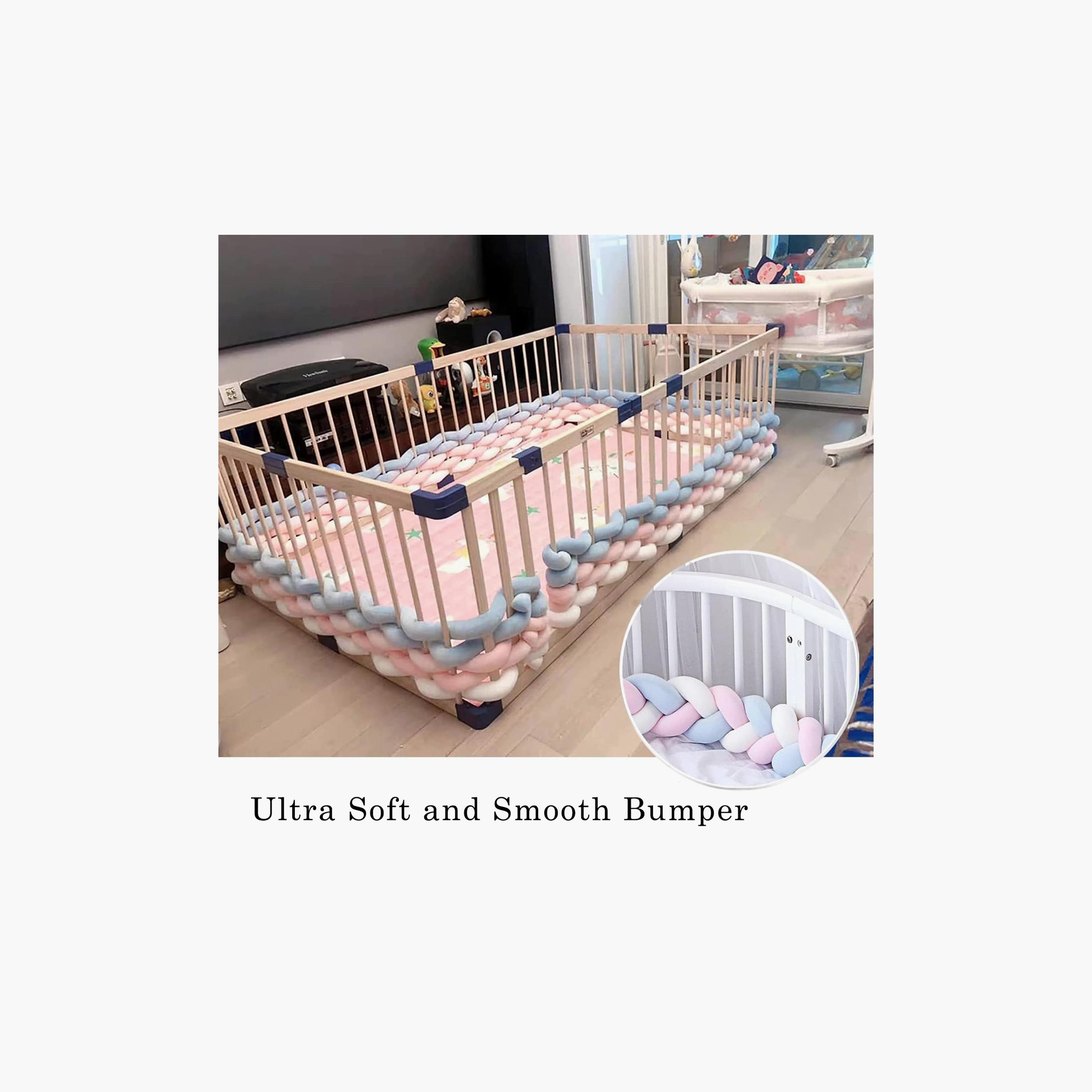 Factory Price Crib Washable Bed Soft Cushion Bumper Set-baby-nursery-babybedding-image-4