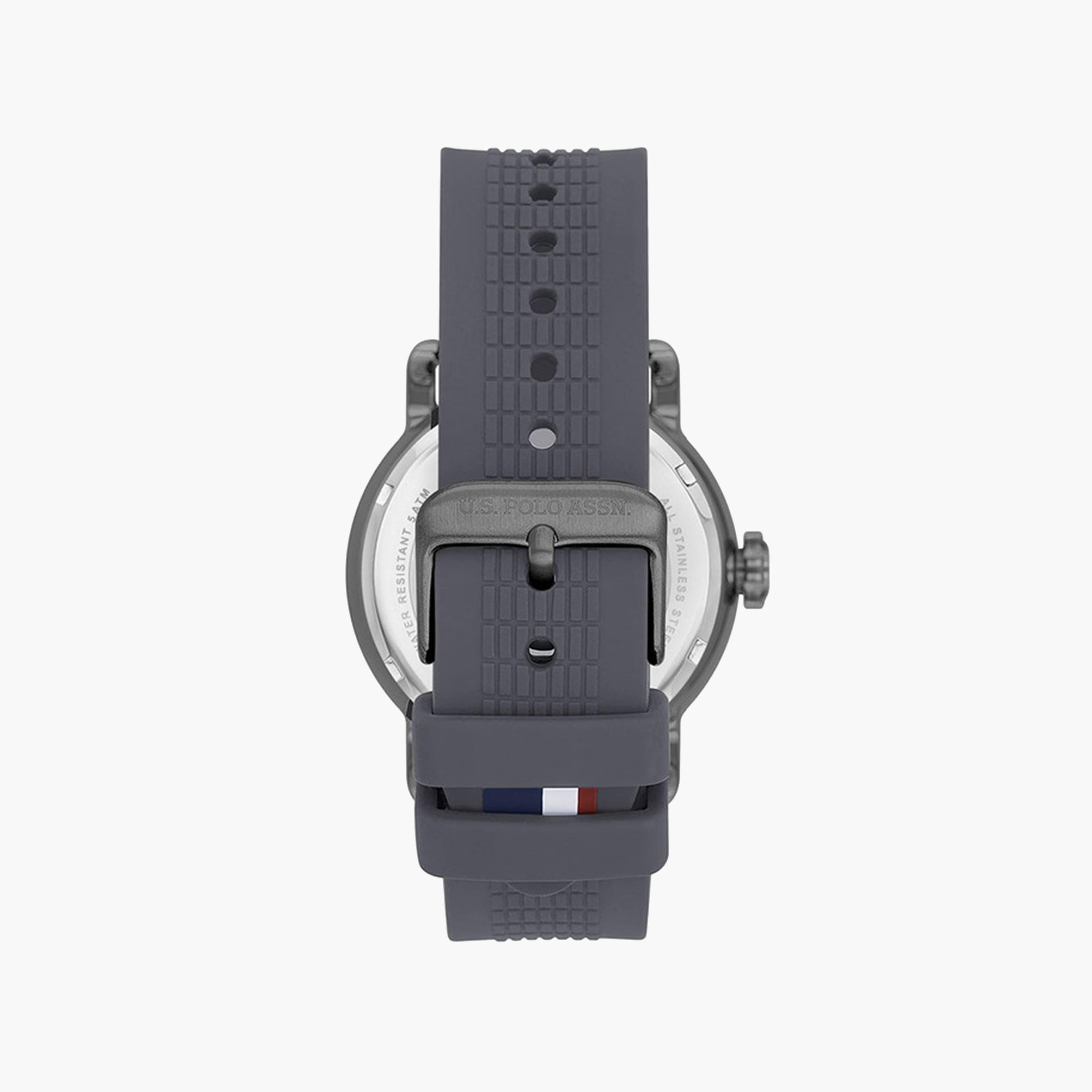 يو. اس. بولو اسوسيشن  - ساعة للرجال 43 ملم تناظرية سيليكون رمادية | USPA1058-02-men-watchesandjewellery-watches-image-3