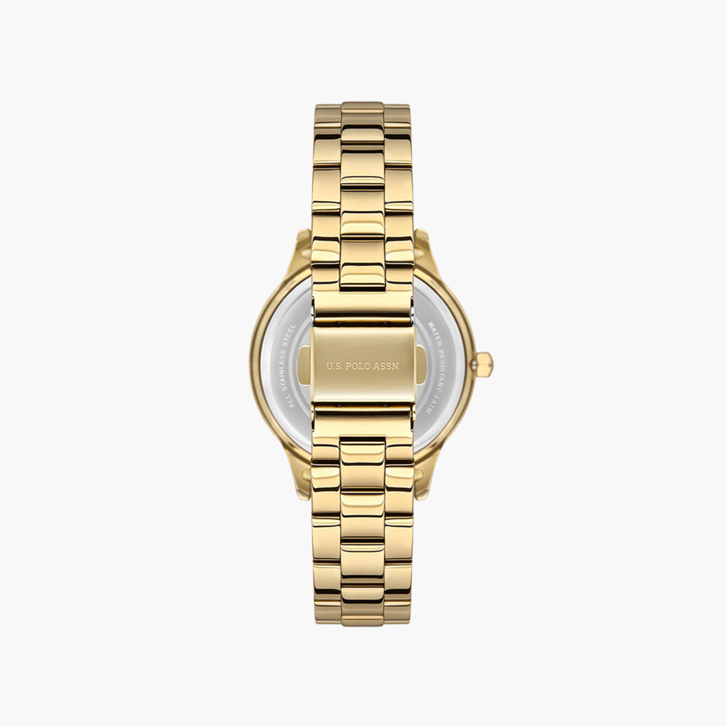 U.S. Polo Assn Women's 36 MM Gold Analog Stainless Steel Strap Watch | USPA2044-05-women-watchesandjewellery-watches-image-3