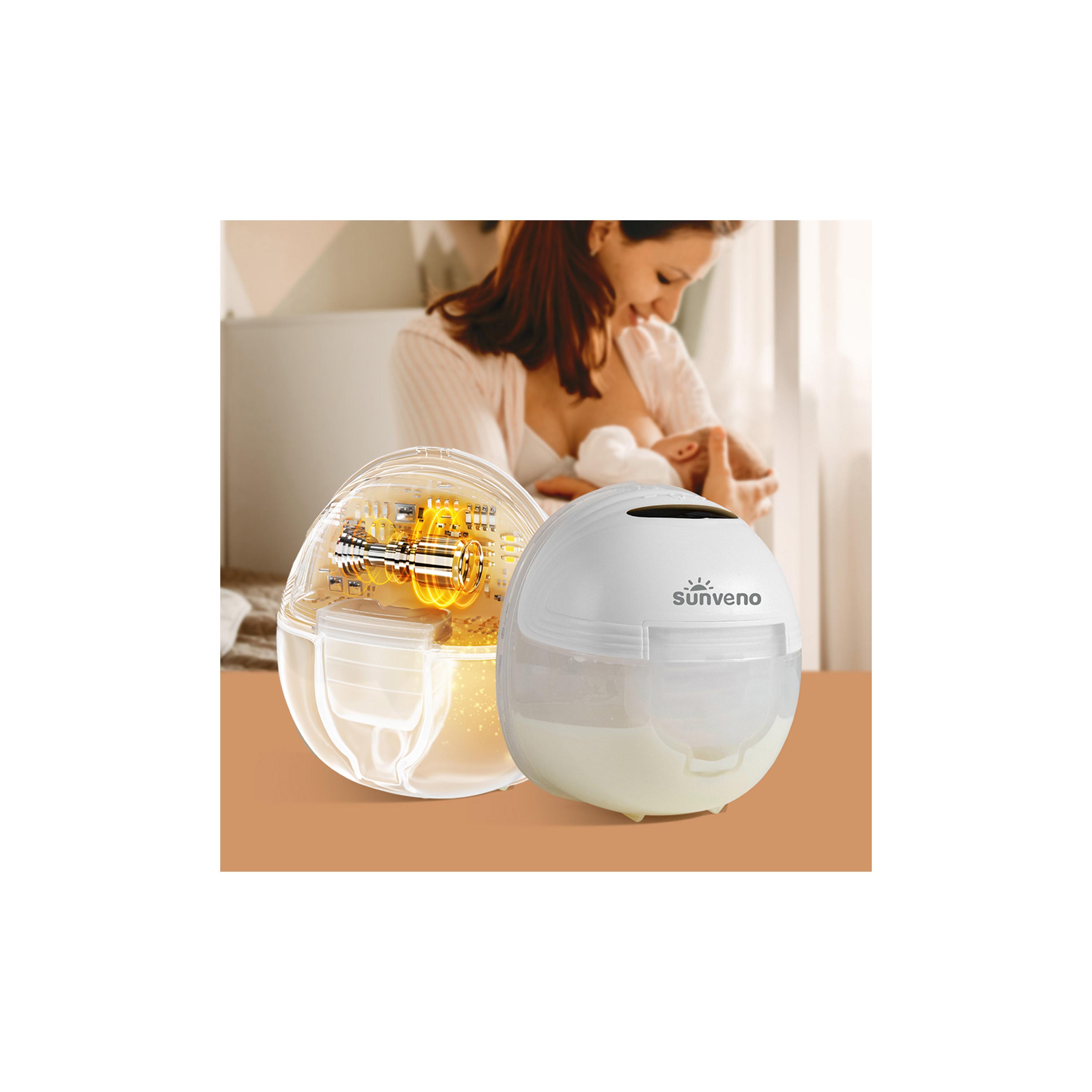 Sunveno Smart Wearable Automatic Breast Pump - White-baby-feeding-breastfeedingandcare-image-12
