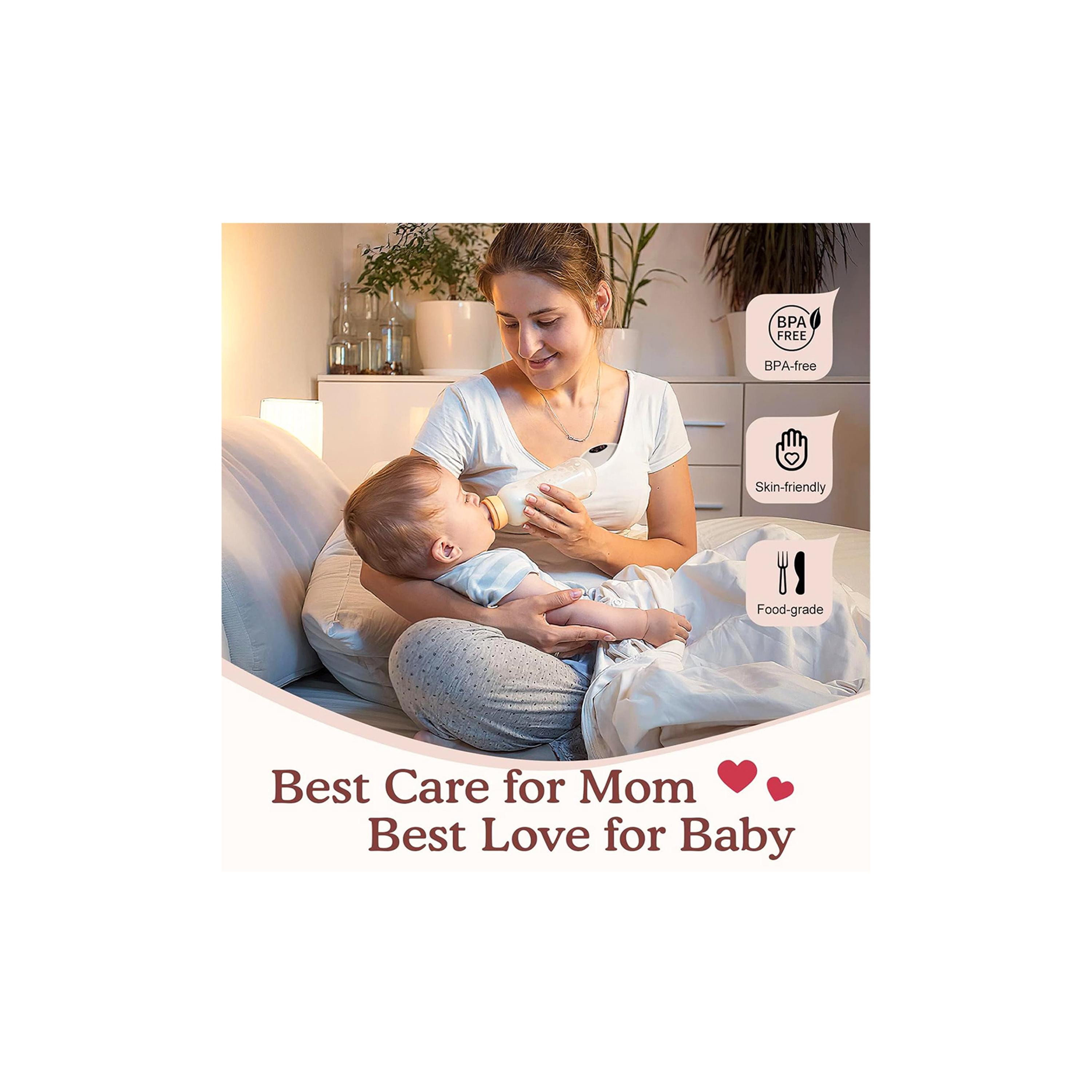 Sunveno Smart Wearable Automatic Breast Pump - White-baby-feeding-breastfeedingandcare-image-17