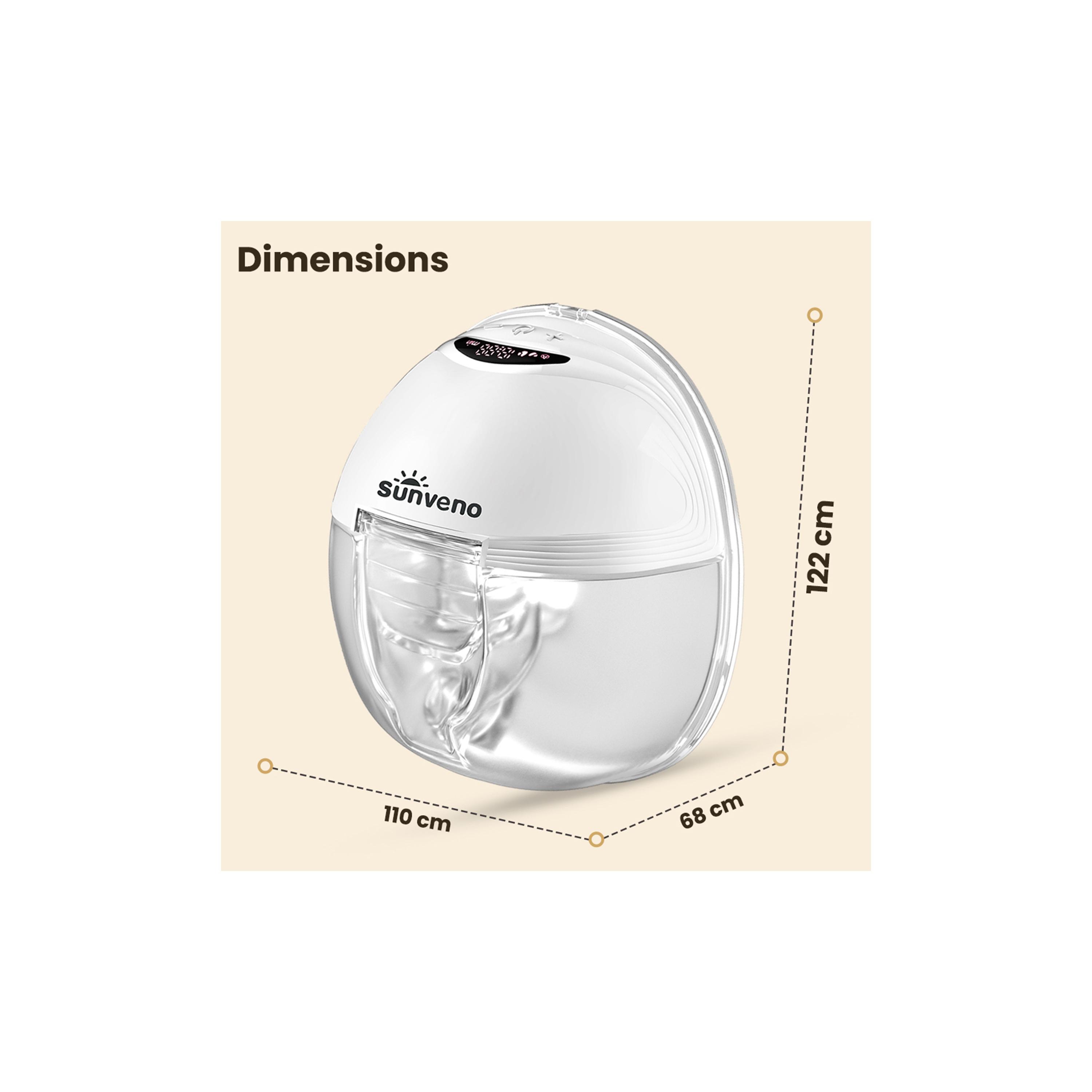 Sunveno Smart Wearable Automatic Breast Pump - White-baby-feeding-breastfeedingandcare-image-18