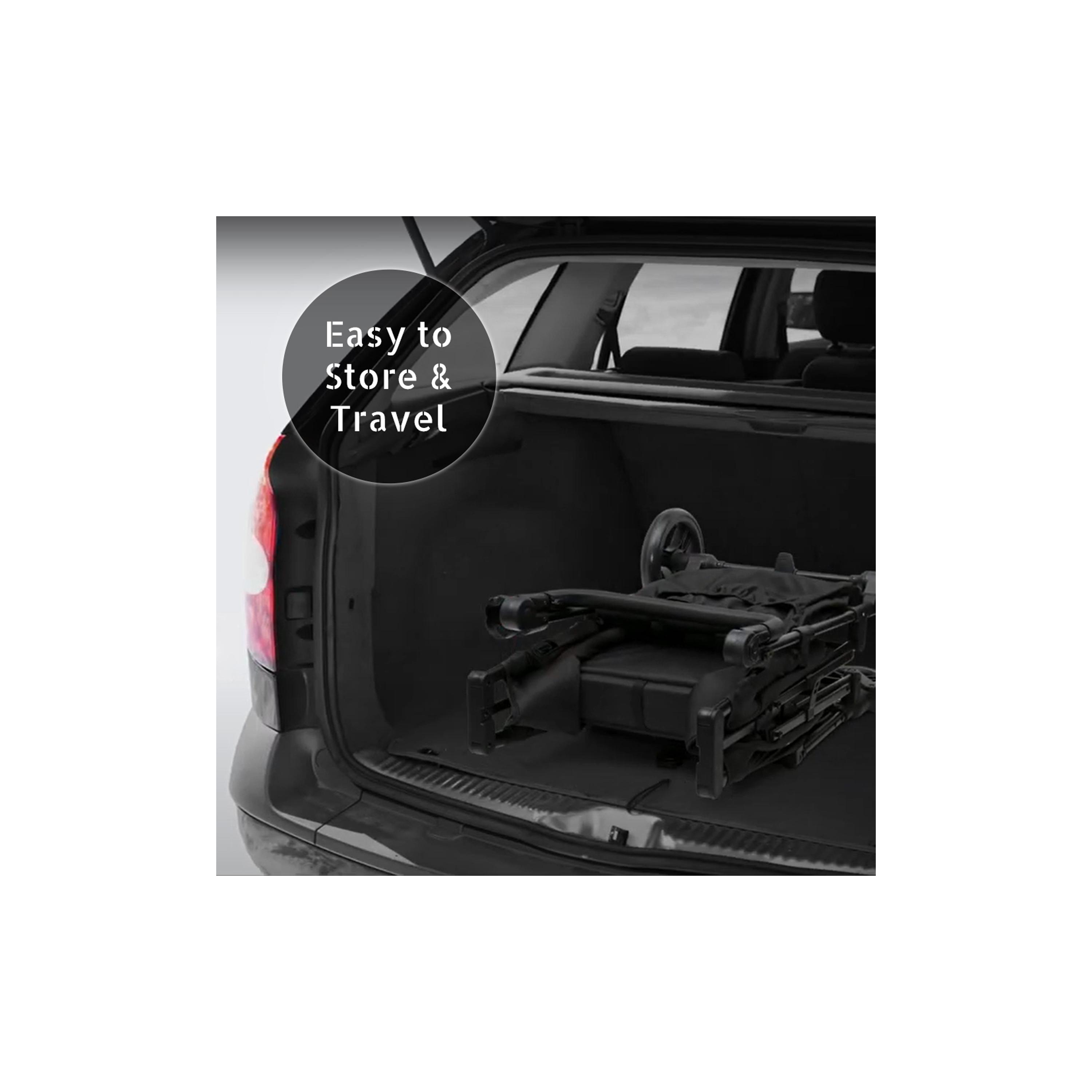 Teknum Fellow Wagon Stroller with Snack Tray - Black-baby-gear-strollersandprams-strollers-image-5