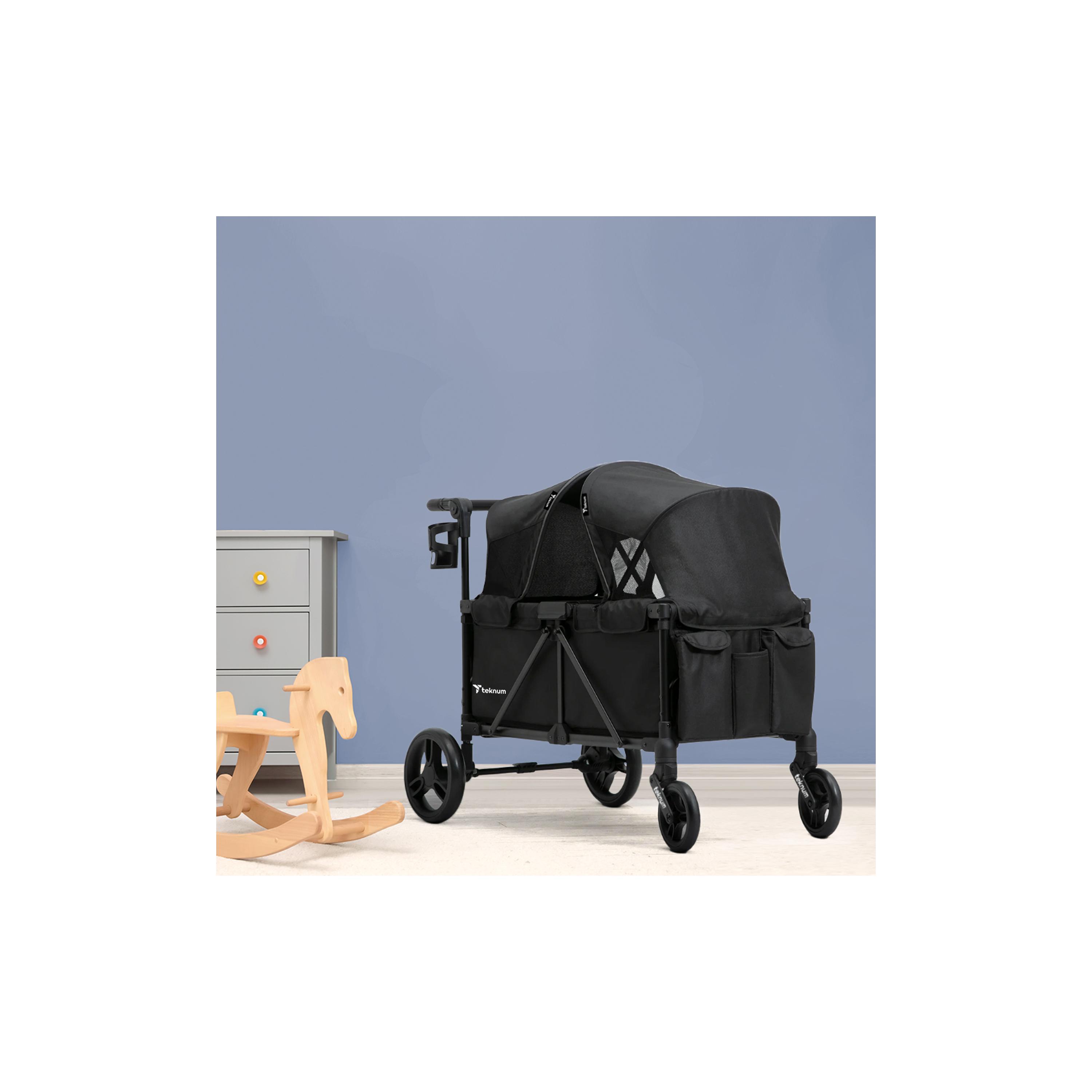 Teknum Fellow Wagon Stroller with Snack Tray - Black-baby-gear-strollersandprams-strollers-image-7