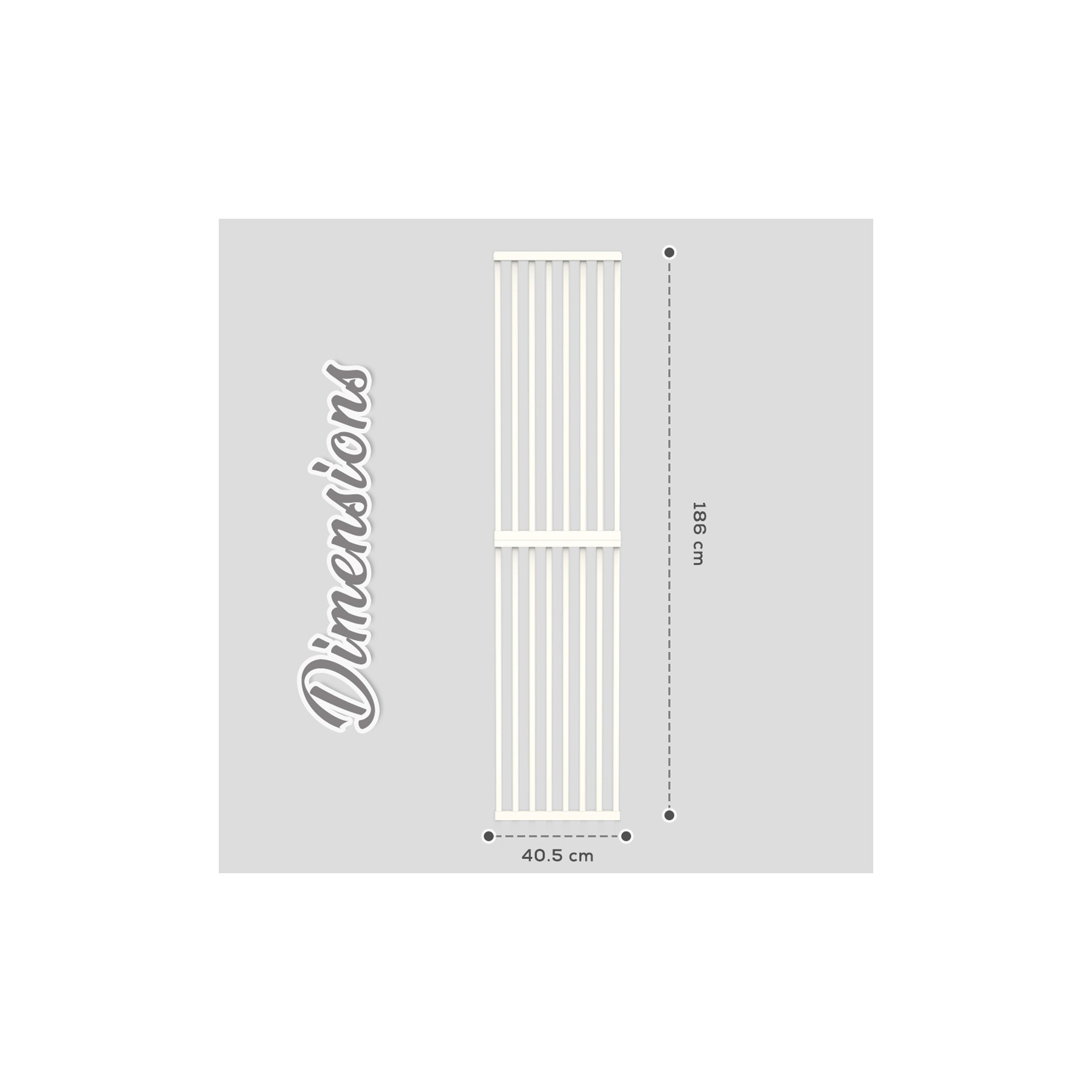 Baby Safe Metal Safety Gate Extension - White - 40 cm-baby-healthandsafety-babyproofing-image-4