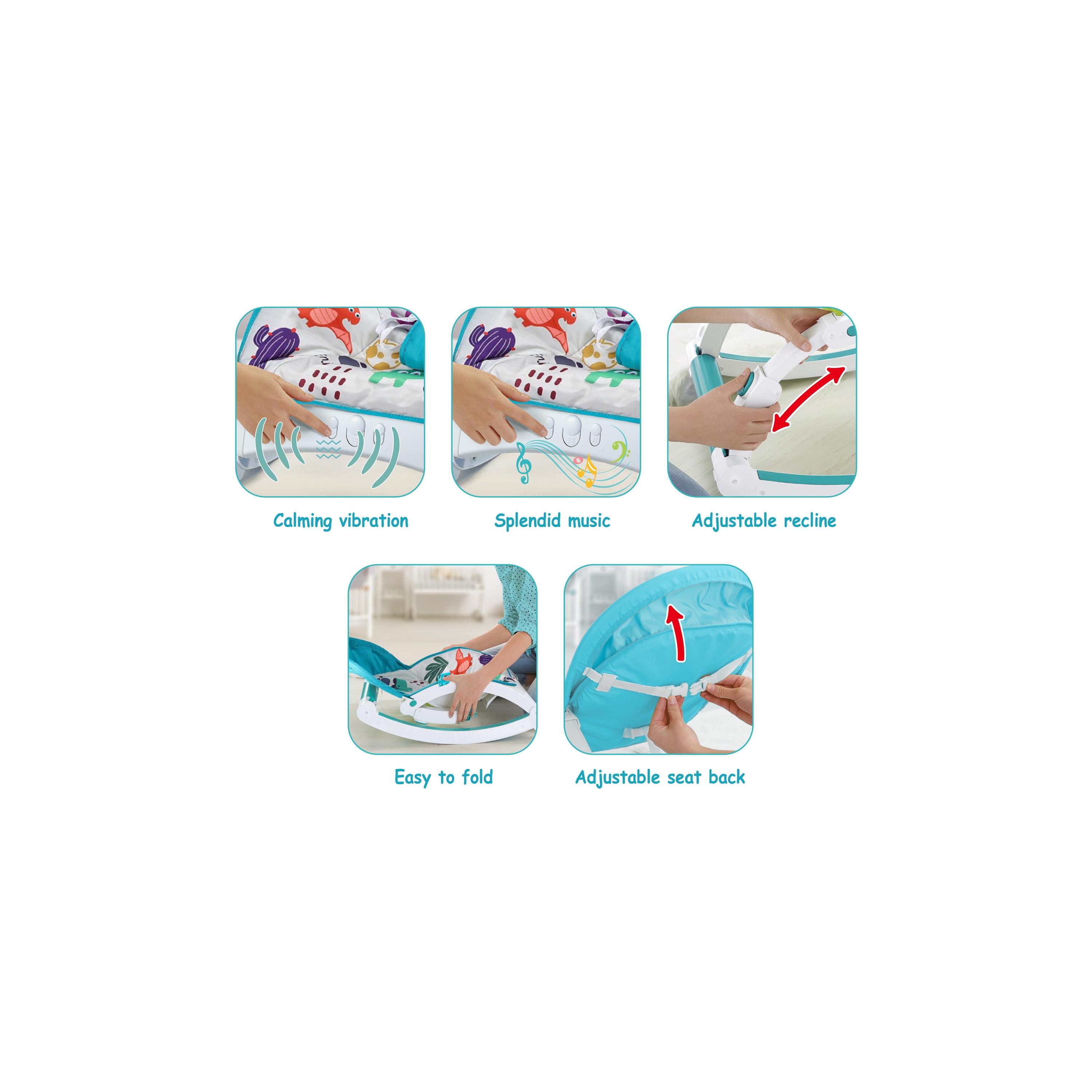 Teknum Multifunctional Rocker - Dinosaur - Blue-baby-feeding-highchairsandboosters-image-4