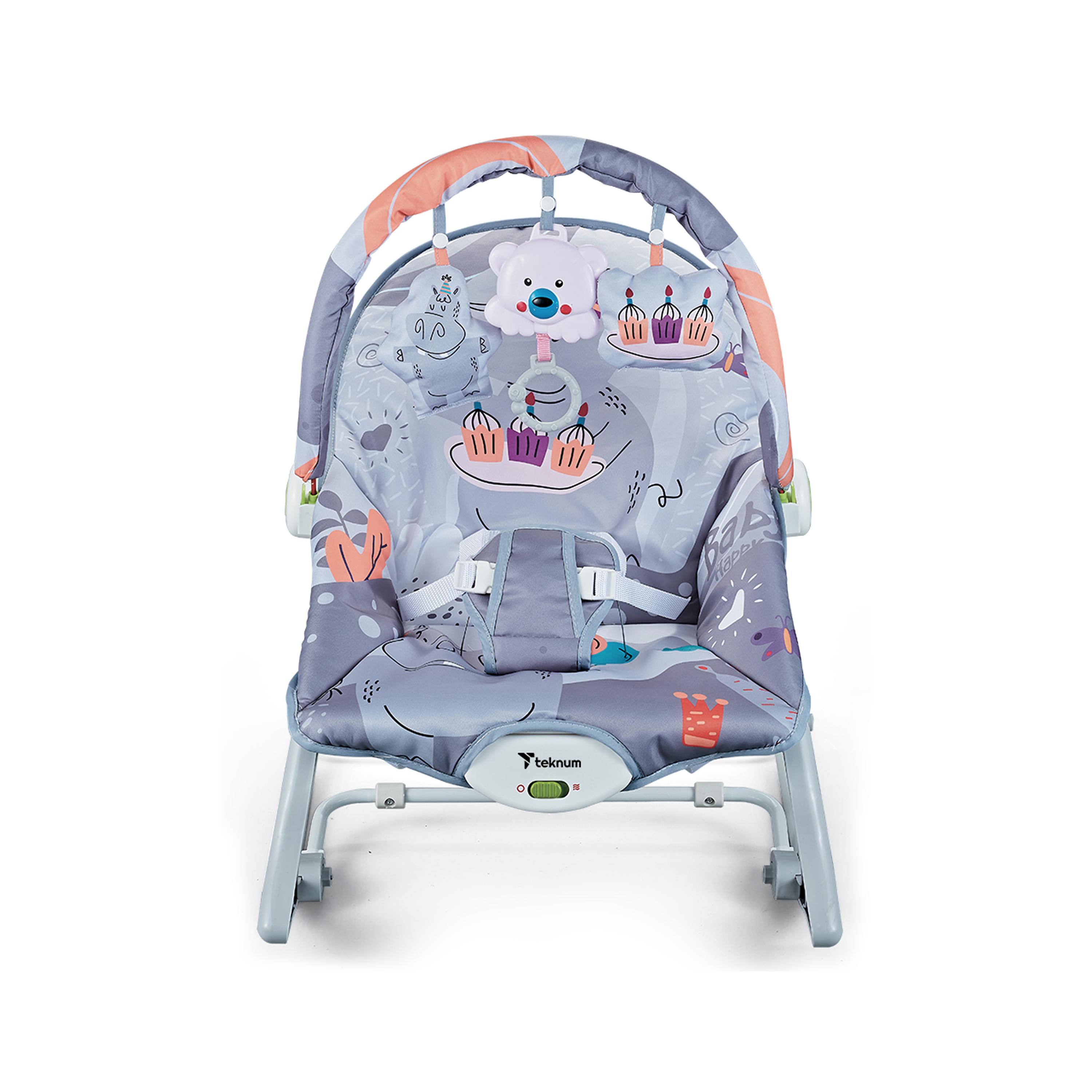Teknum 3-In-1 Rocker with Soothing - Party - Grey-baby-infantactivity-rockers-image-2