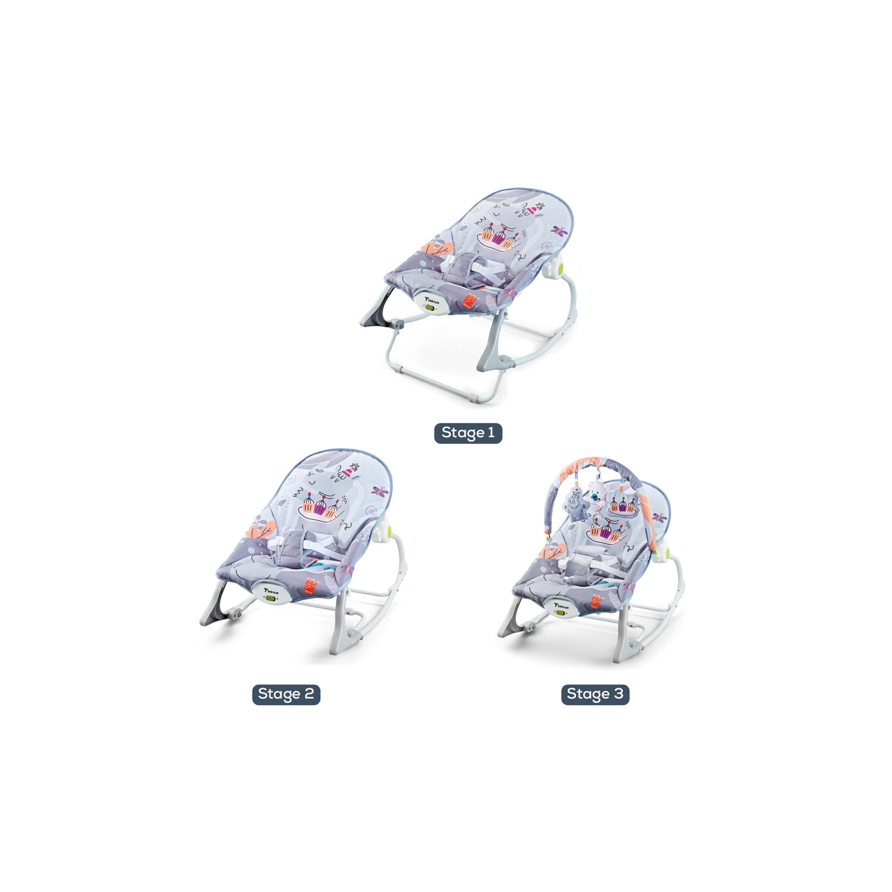 Teknum 3-In-1 Rocker with Soothing - Party - Grey-baby-infantactivity-rockers-image-3