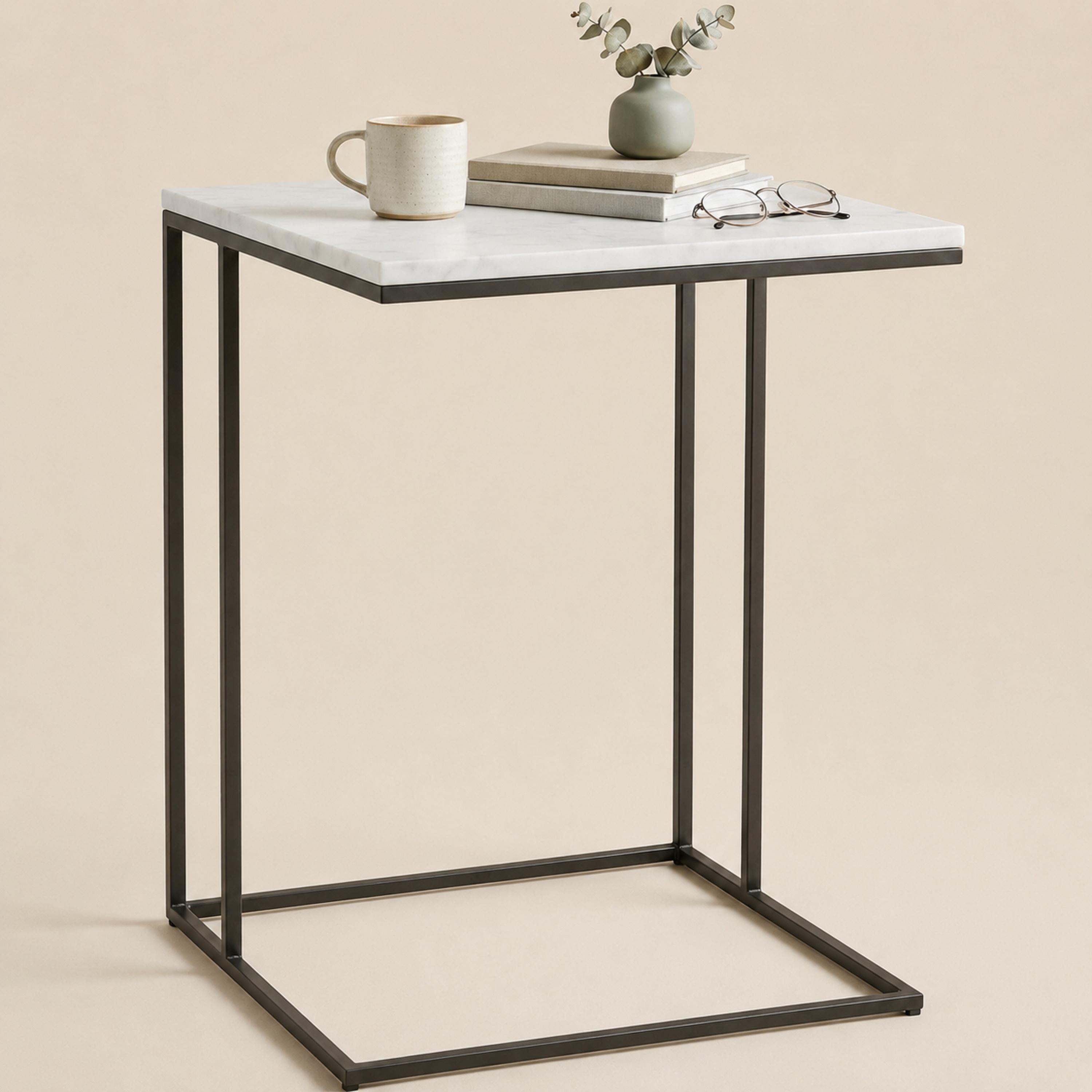 AVGT Luxe Marble Top Side Table
