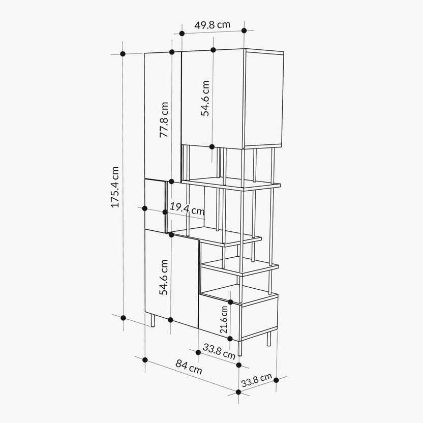 Shop Key Bookcase | Home Centre UAE
