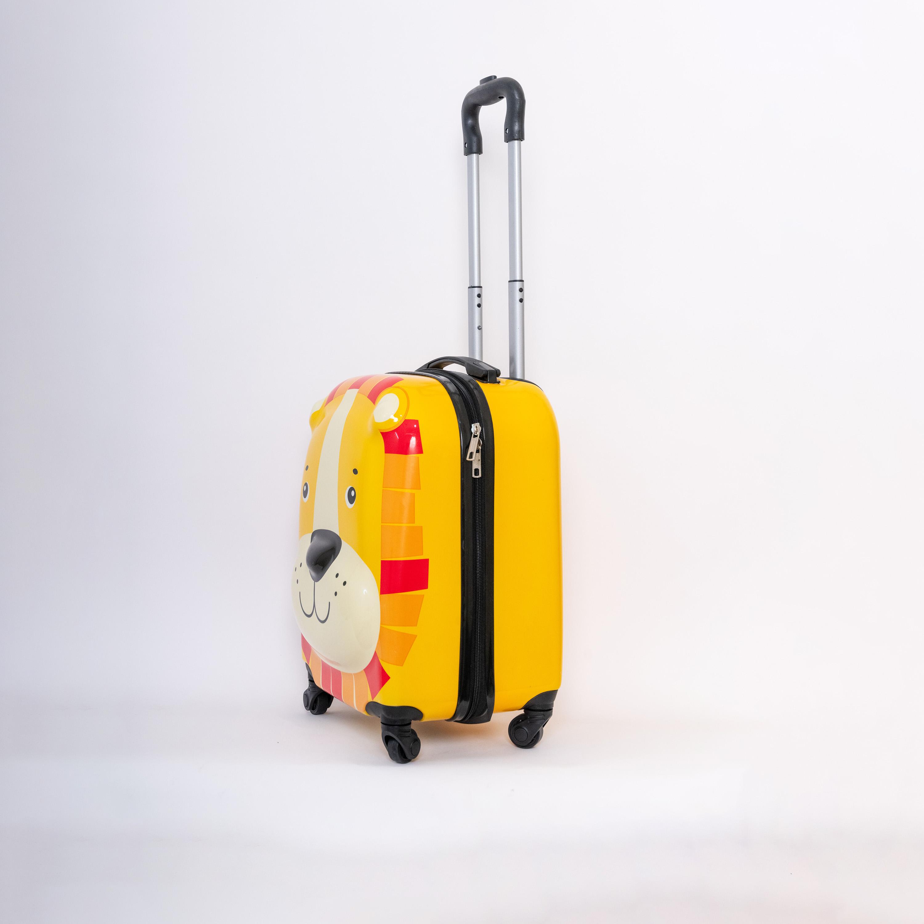 Zoo Lion Hard-Sided Polycarbonate Kids Trolley Bag-16 Inches-travel-kidstrolleyandbags-image-7