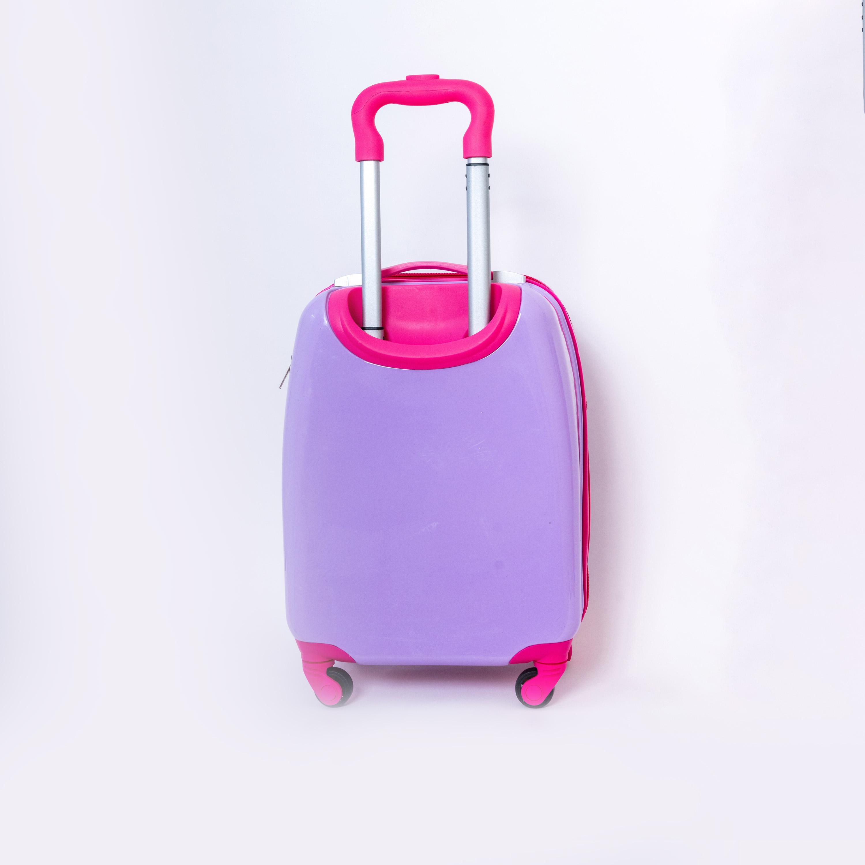 Princess Character Hard-Sided Polycarbonate Kids Trolley Bag-16 Inches | Purple-travel-kidstrolleyandbags-image-4