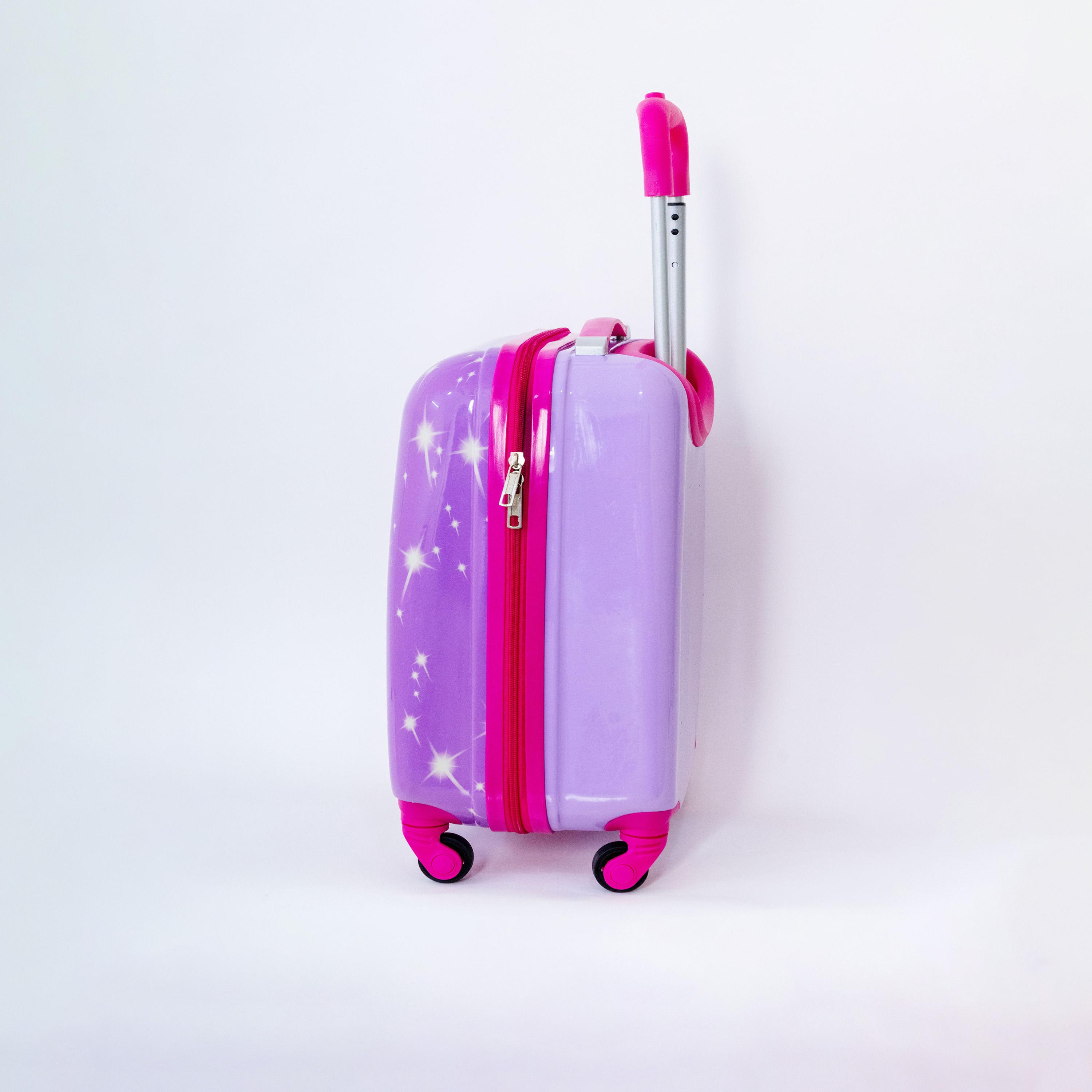 Princess Character Hard-Sided Polycarbonate Kids Trolley Bag-16 Inches | Purple-travel-kidstrolleyandbags-image-7