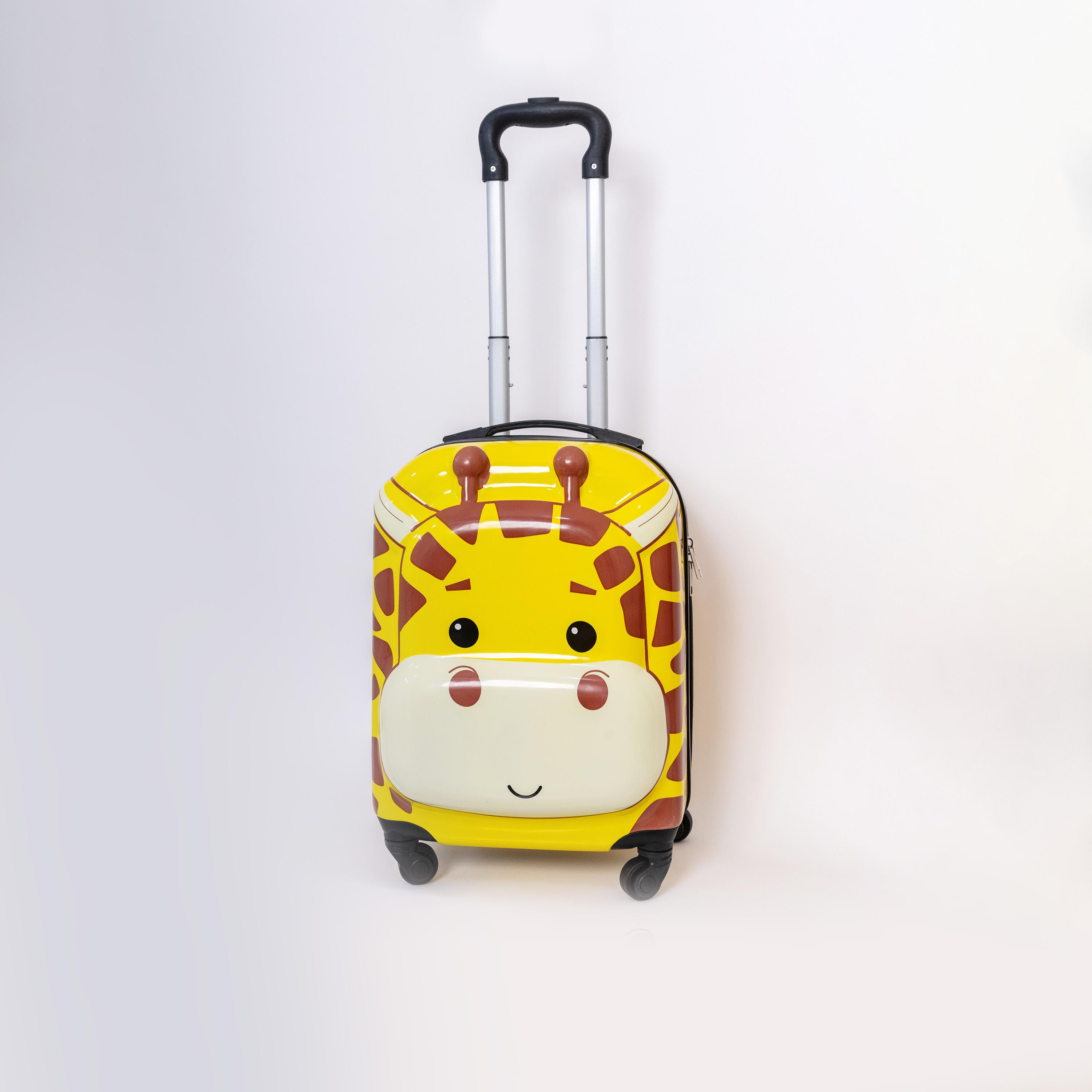 حقيبة ترولي أطفال صلبة من البولي كربونات بتصميم زرافة - 16 بوصة-travel-kidstrolleyandbags-image-1