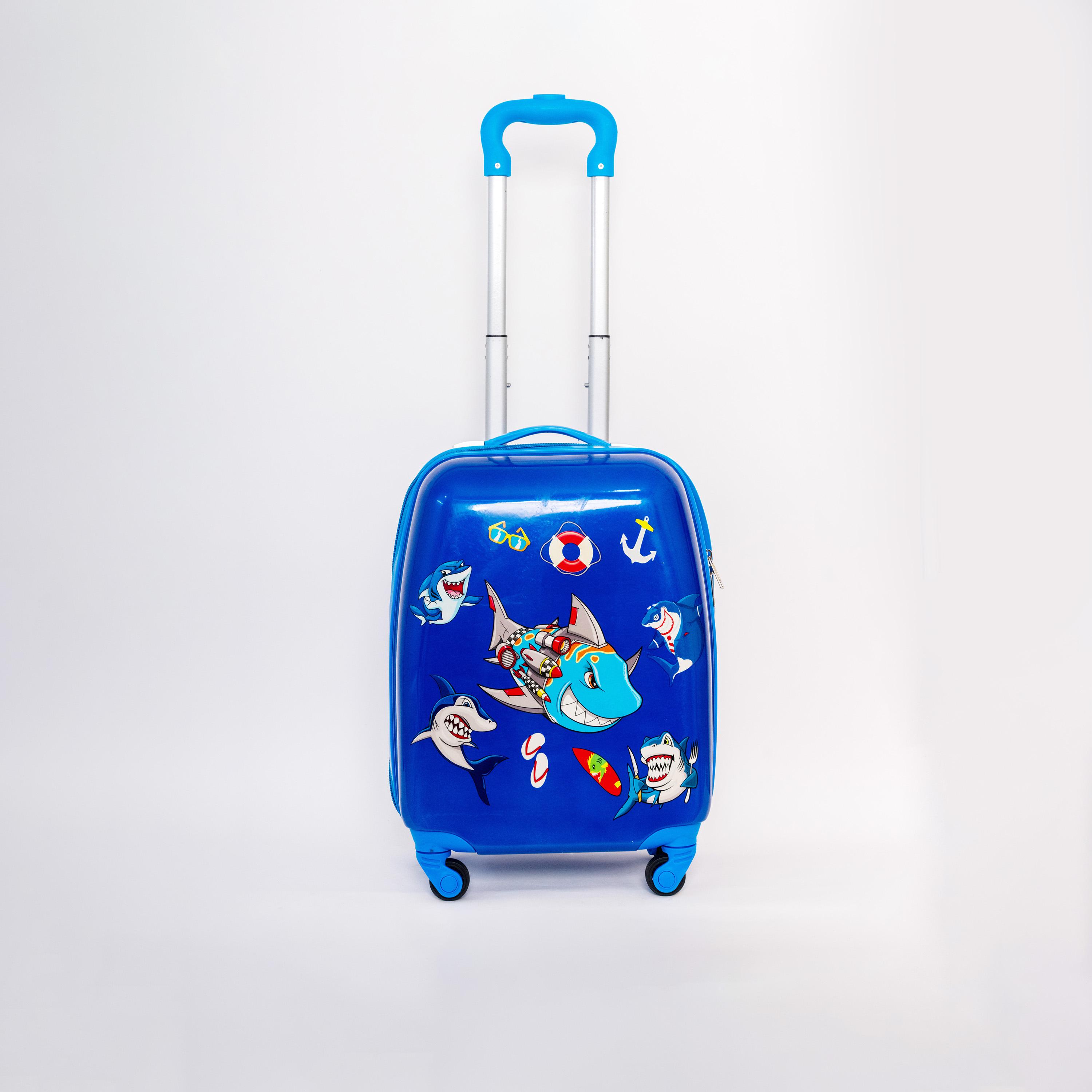 Fish Character Hard-Sided Polycarbonate Kids Trolley Bag-16 Inches-travel-kidstrolleyandbags-image-1