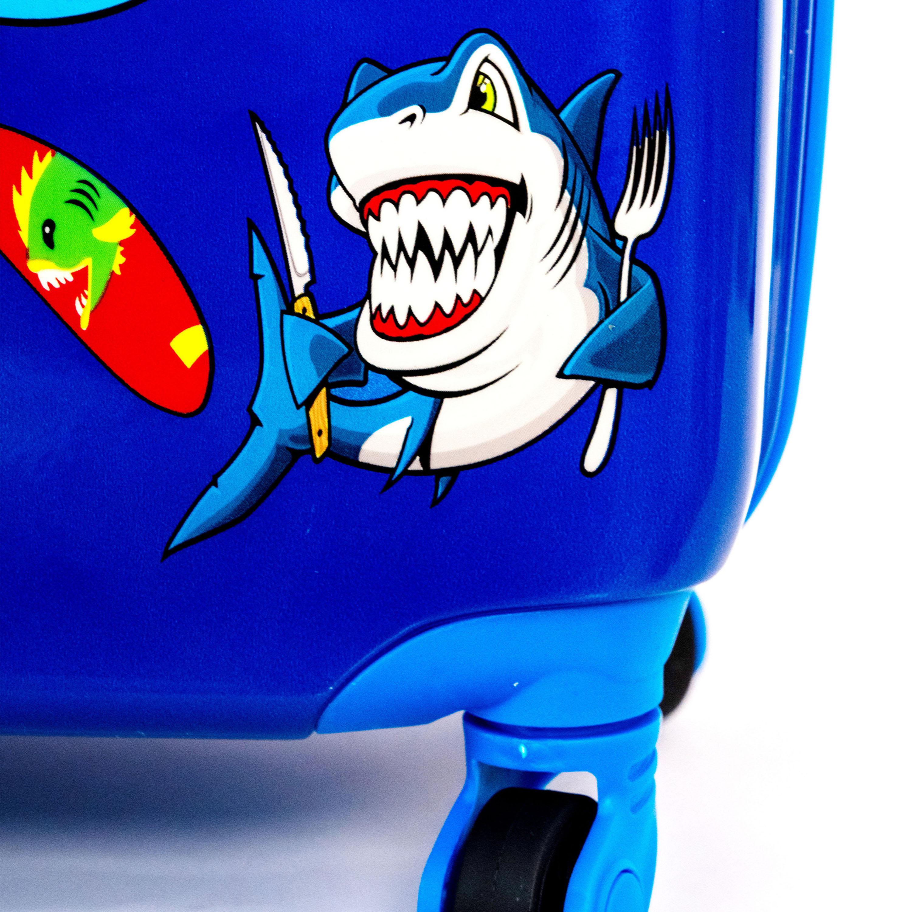 Fish Character Hard-Sided Polycarbonate Kids Trolley Bag-16 Inches-travel-kidstrolleyandbags-image-6