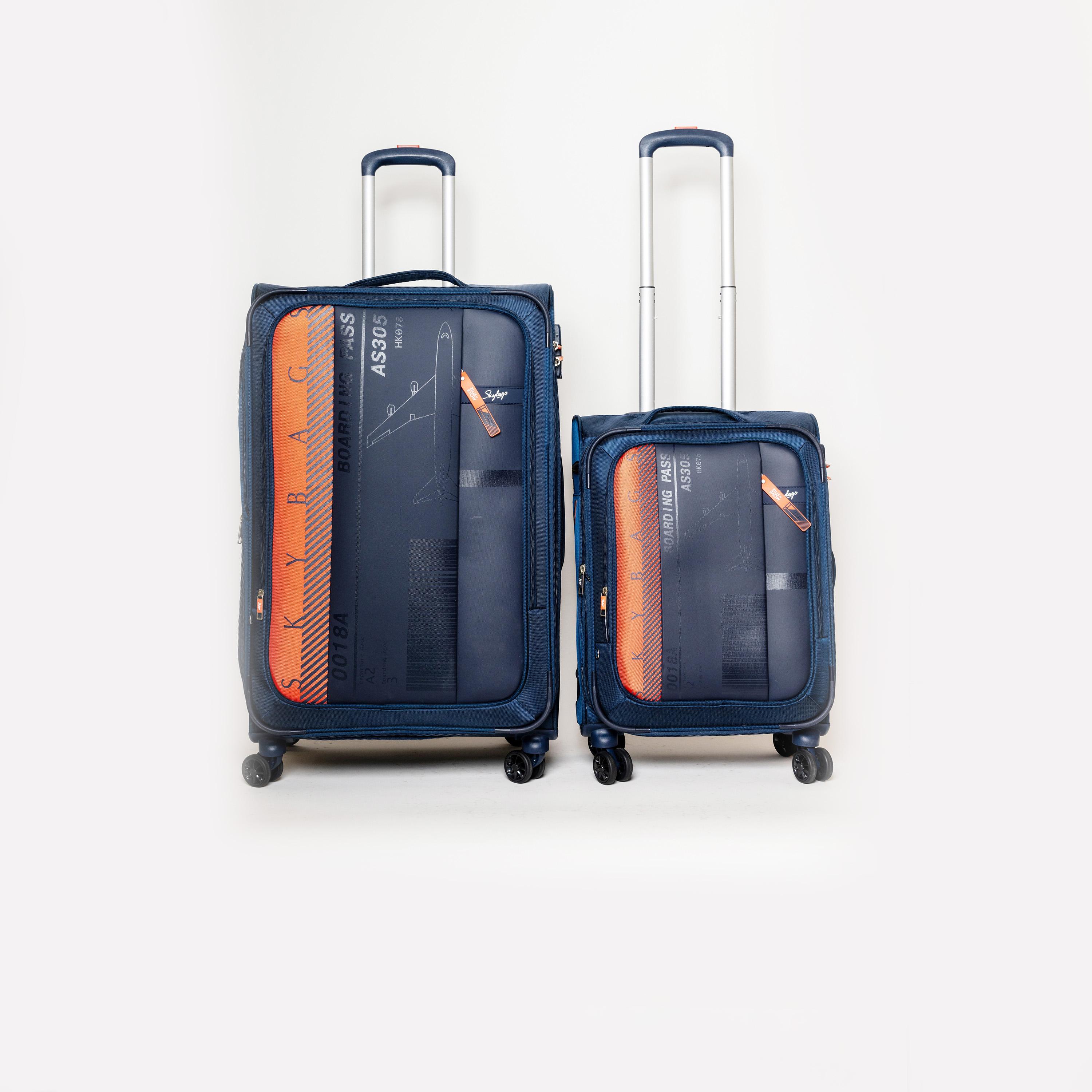 Skybags Set Of 3 Polyester Softcase 4-Wheeler Spinner Trolley Bag with TSA Lock-travel-luggagesandbags-luggage-image-4