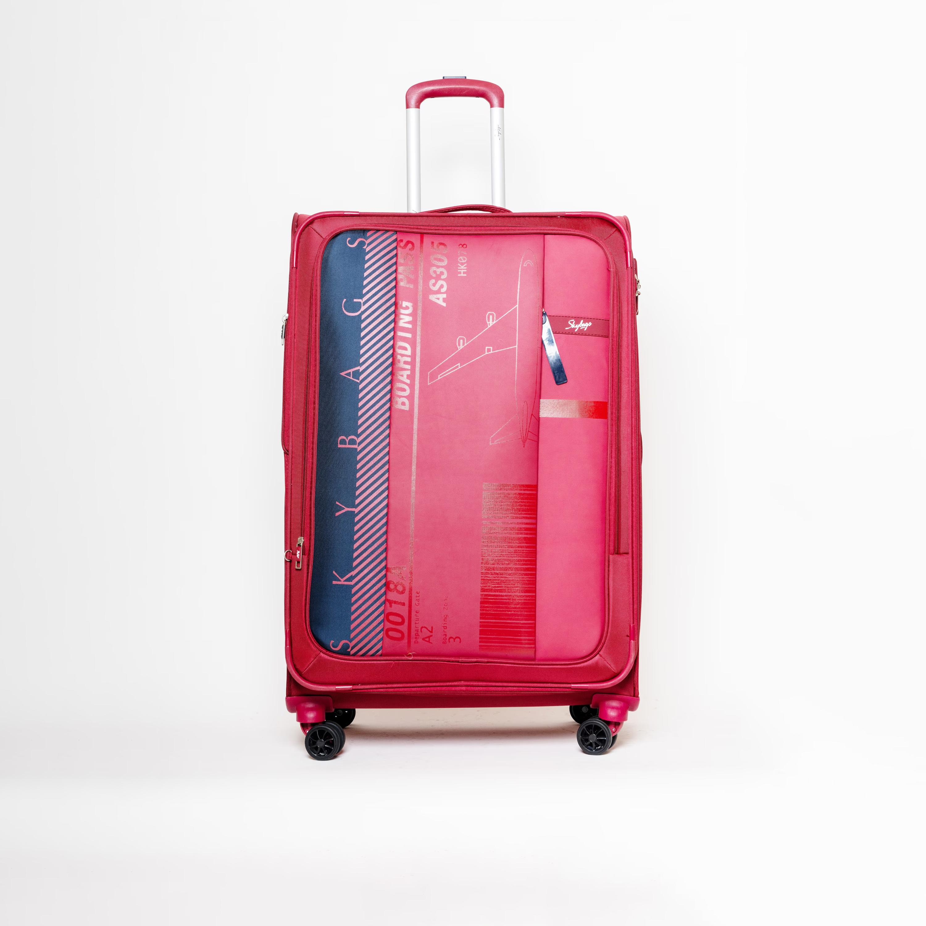 Skybags 71 CM Large Check-In Polyester Softcase 4-Wheeler Spinner Trolley Bag with TSA Lock-travel-luggagesandbags-luggage-image-1