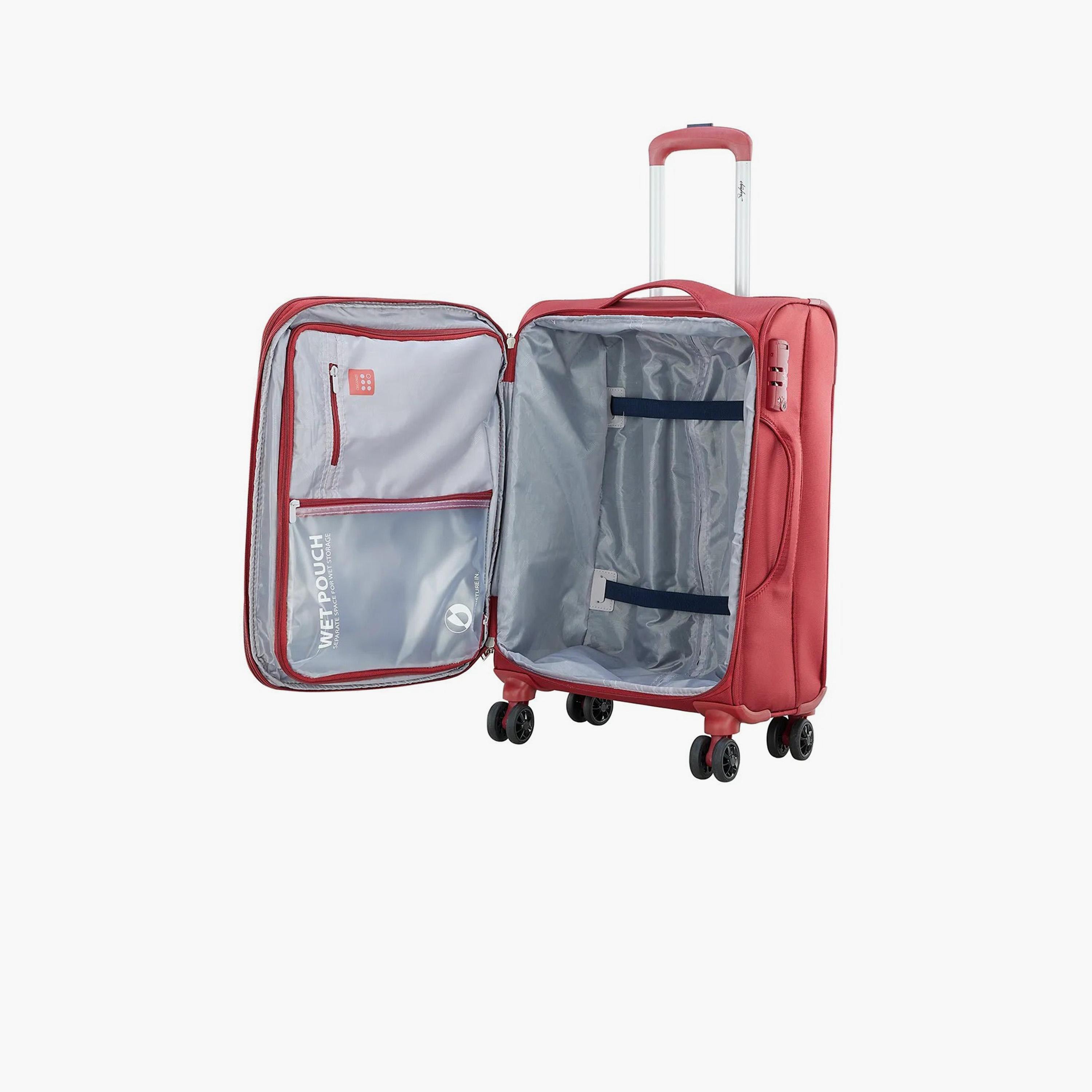 Skybags 71 CM Large Check-In Polyester Softcase 4-Wheeler Spinner Trolley Bag with TSA Lock-travel-luggagesandbags-luggage-image-4