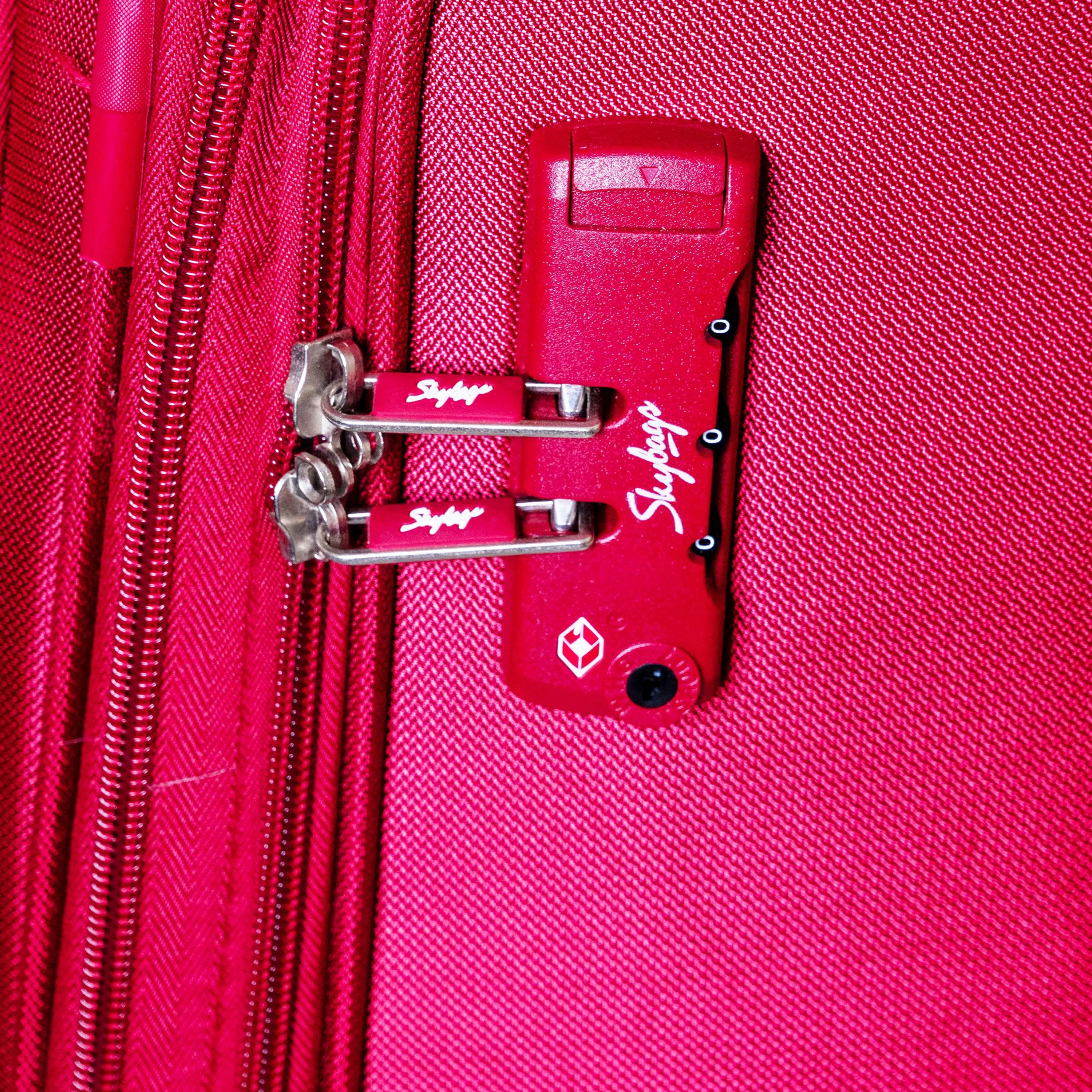Skybags Set Of 3 Polyester Softcase 4-Wheeler Spinner Trolley Bag with TSA Lock-travel-luggagesandbags-luggage-image-4