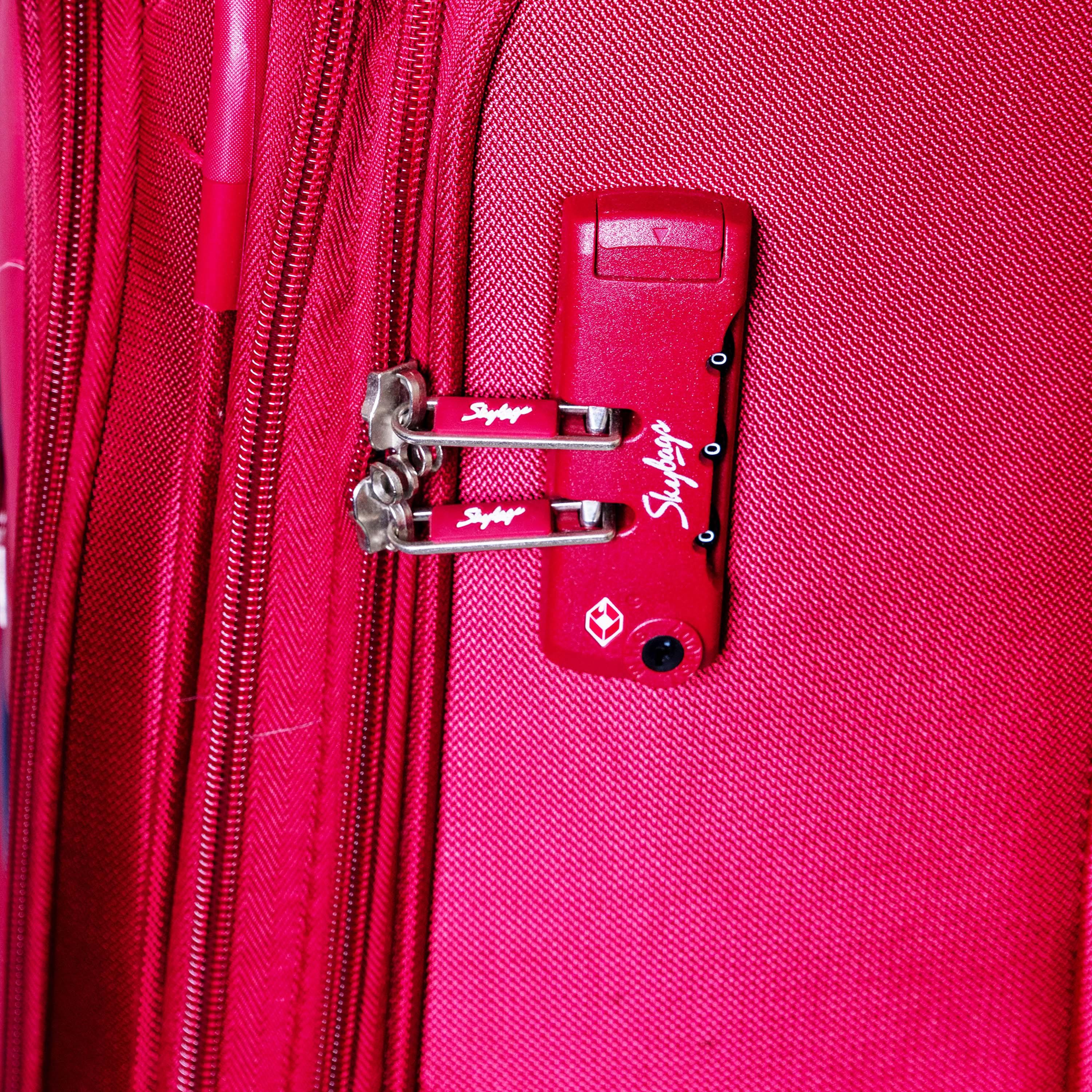 Skybags 51 CM Small Cabin Polyester Softcase 4-Wheeler Spinner Trolley Bag with TSA Lock-travel-luggagesandbags-luggage-image-6