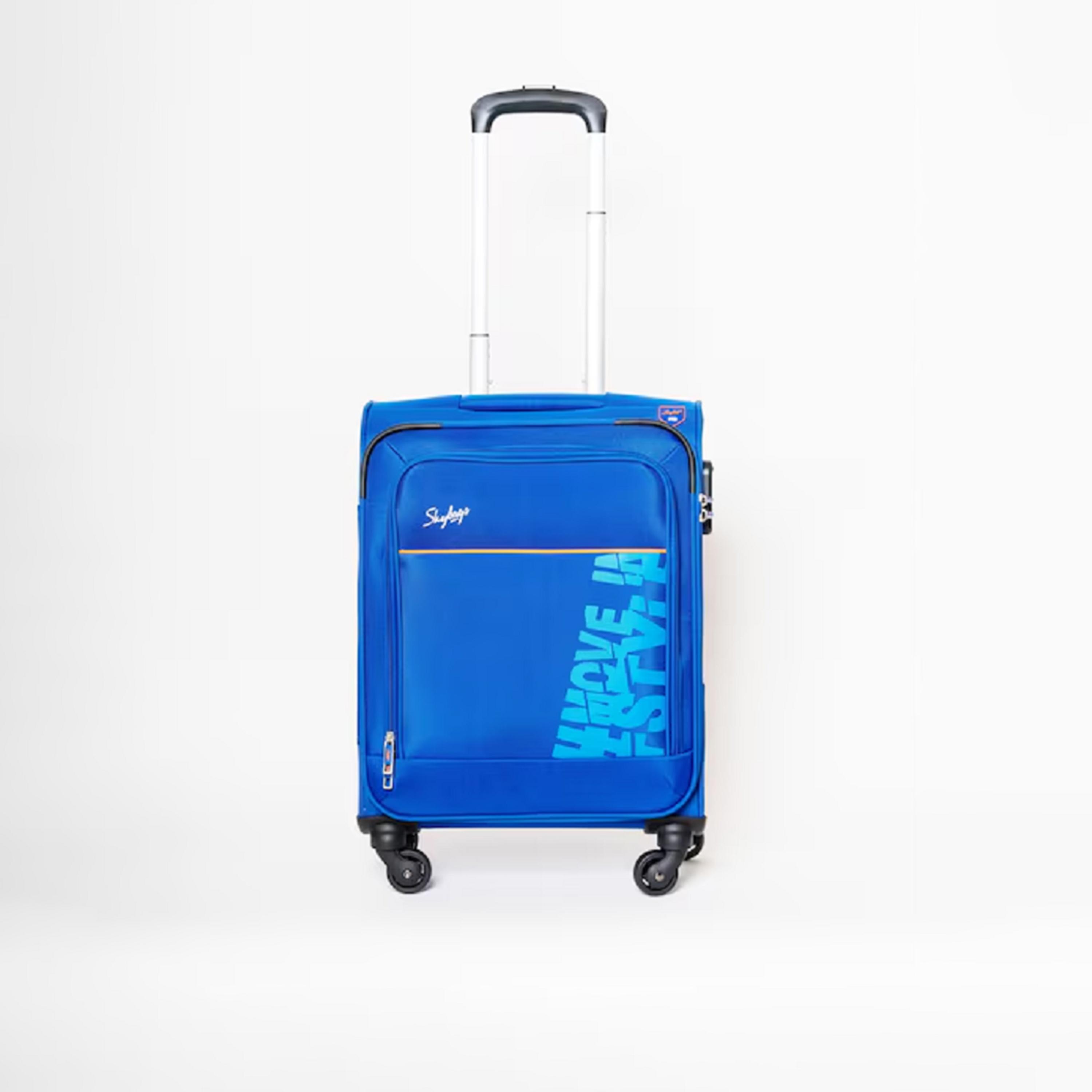 Skybags 51 CM Small Cabin Polyester Softcase 4-Wheeler Spinner Trolley Bag with Combination Lock-travel-luggagesandbags-luggage-image-1