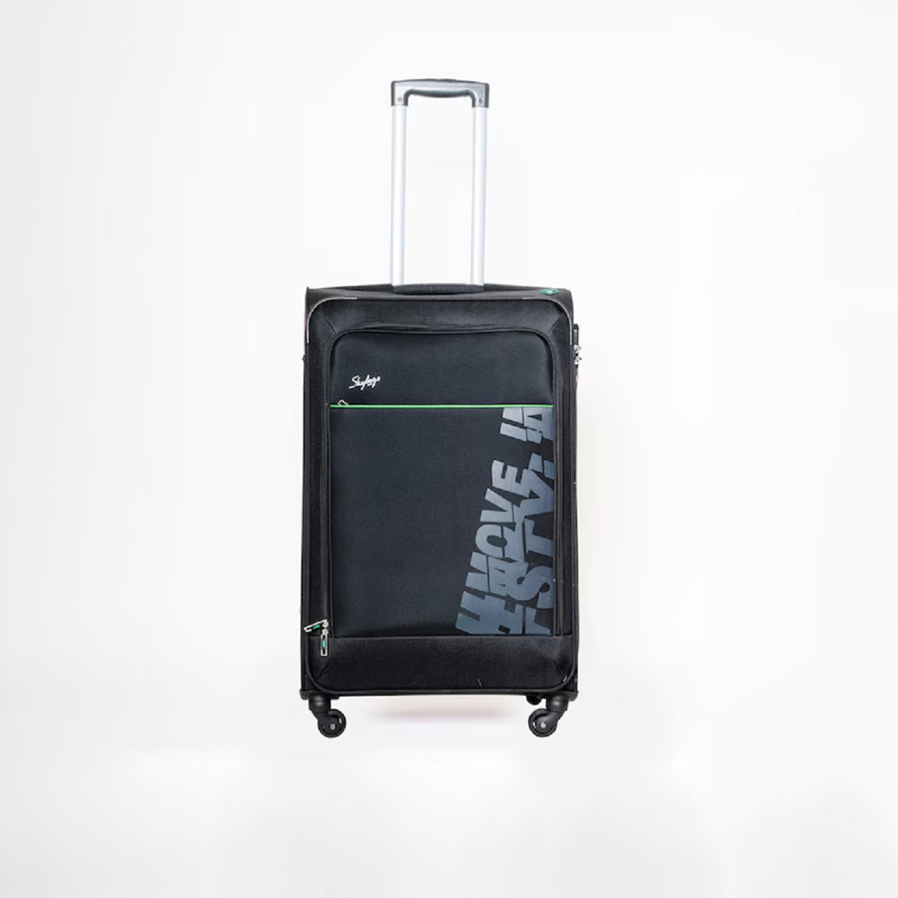 Skybags 61 CM Medium Check-In Polyester Softcase 4-Wheeler Spinner Trolley Bag with Combination Lock-travel-luggagesandbags-luggage-image-1