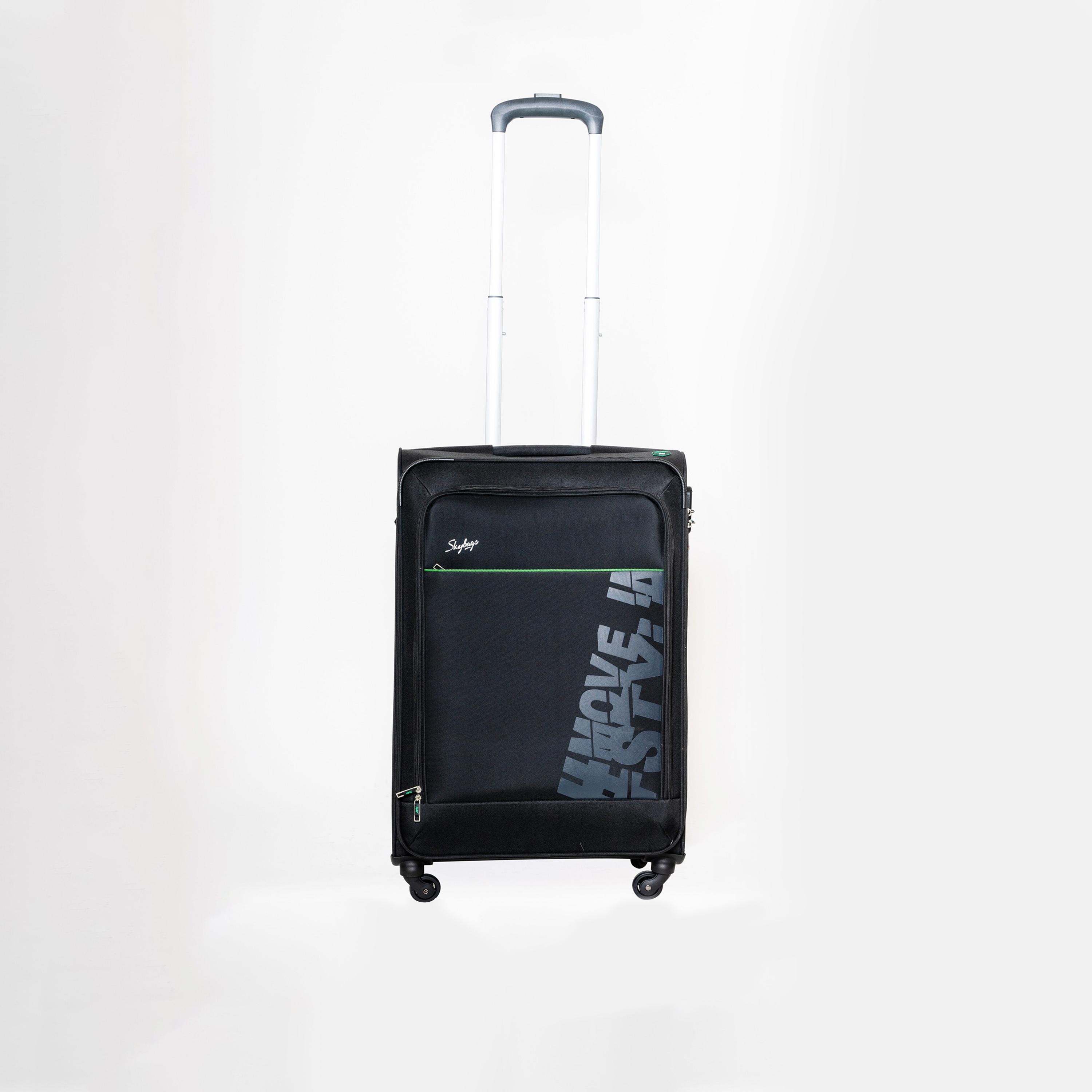 Skybags 51 CM Small Cabin Polyester Softcase 4-Wheeler Spinner Trolley Bag with Combination Lock-travel-luggagesandbags-luggage-image-1