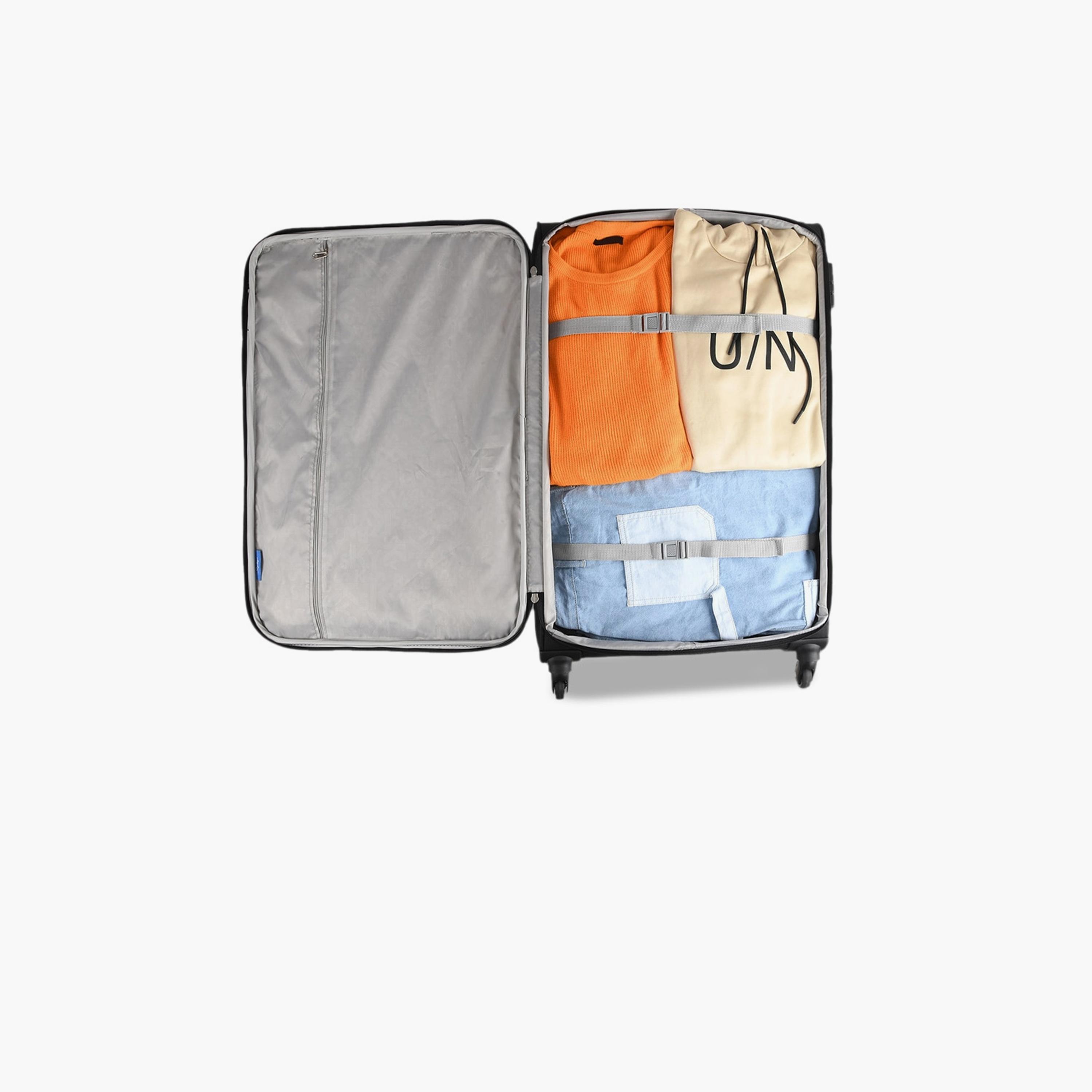 Skybags 51 CM Small Cabin Polyester Softcase 4-Wheeler Spinner Trolley Bag with Combination Lock-travel-luggagesandbags-luggage-image-4