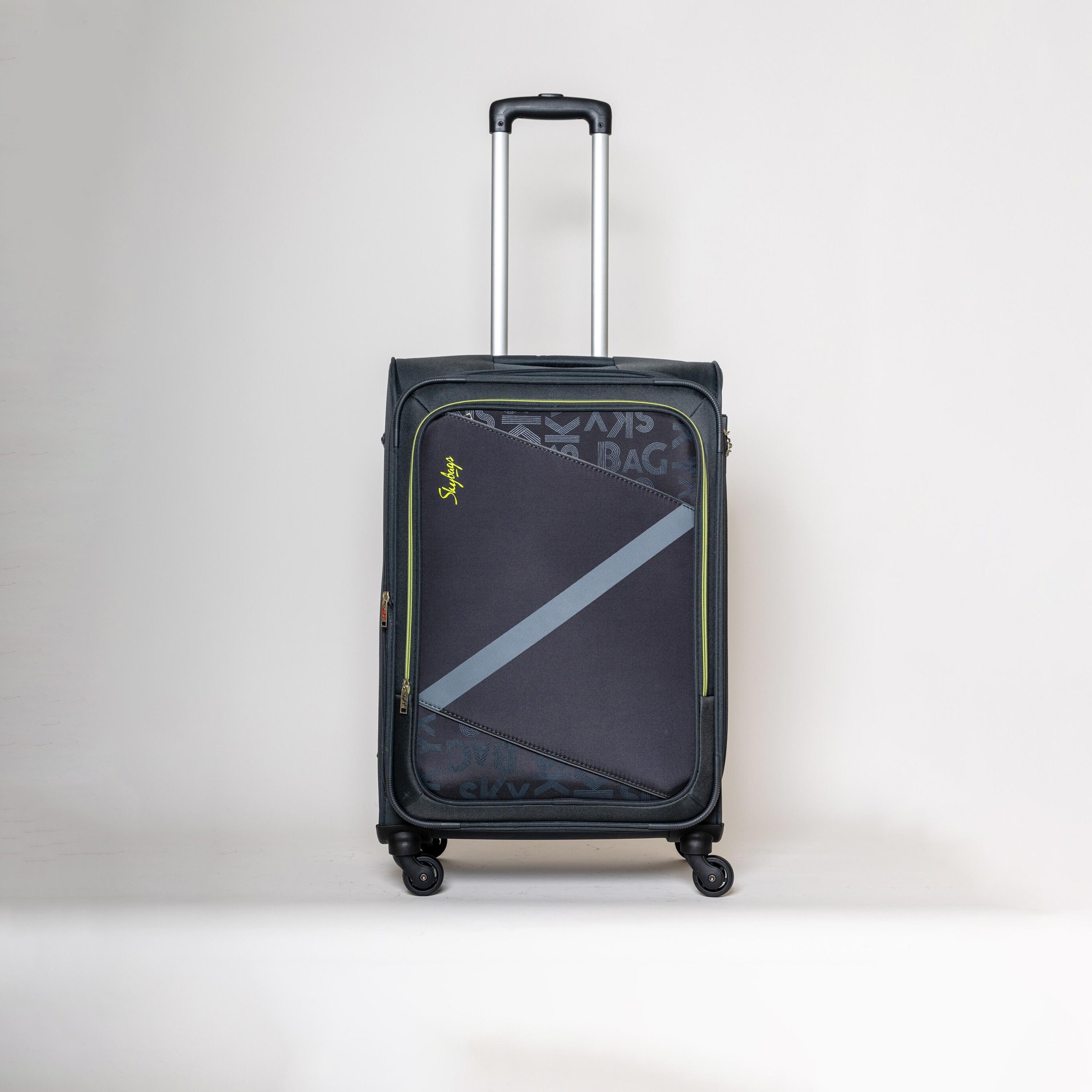 Skybags 61 CM Medium Check-In Polyester Softcase 4-Wheeler Spinner Trolley Bag with Combination Lock-travel-luggagesandbags-luggage-image-1