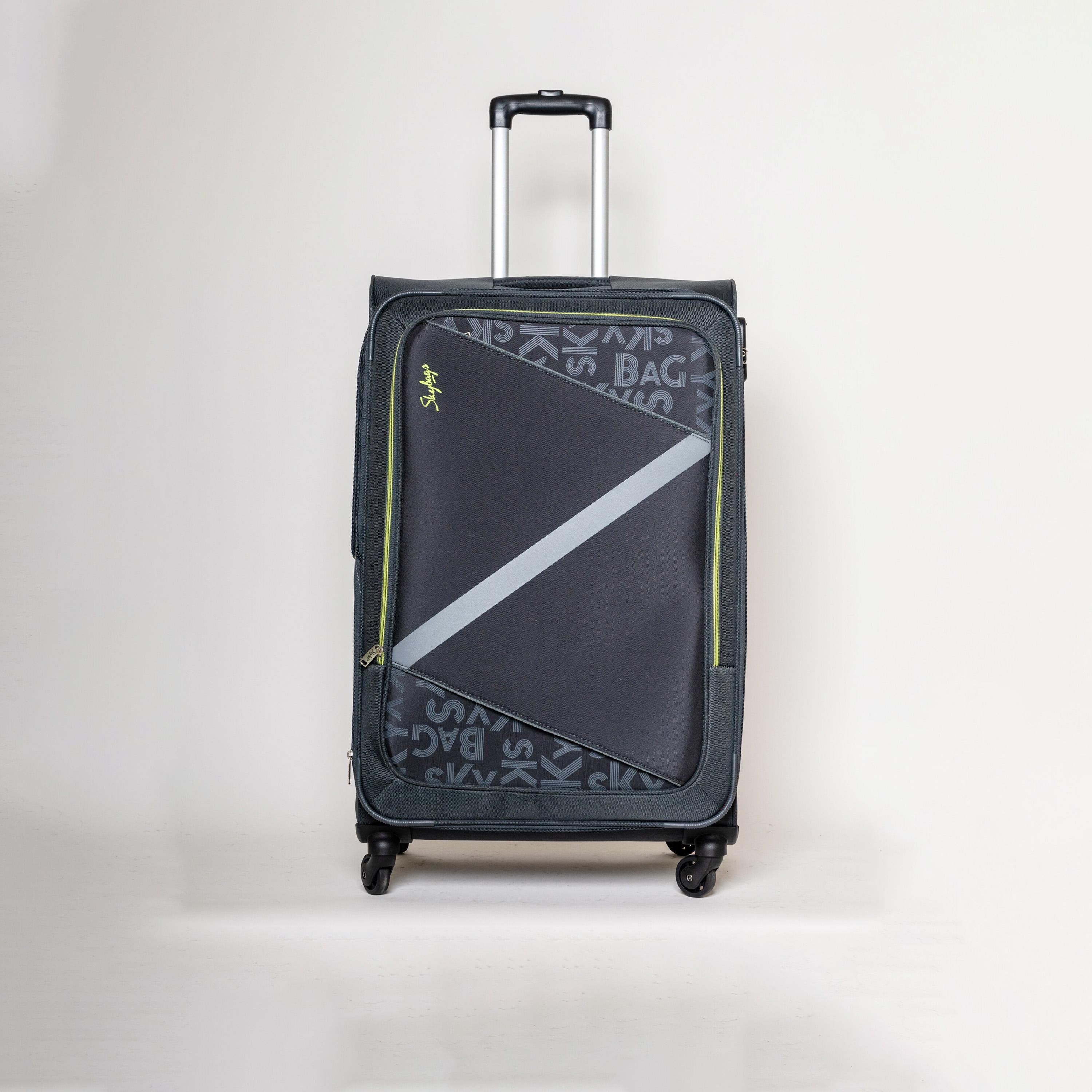 Skybags 71 CM Large Check-In Polyester Softcase 4-Wheeler Spinner Trolley Bag with Combination Lock-travel-luggagesandbags-luggage-image-1