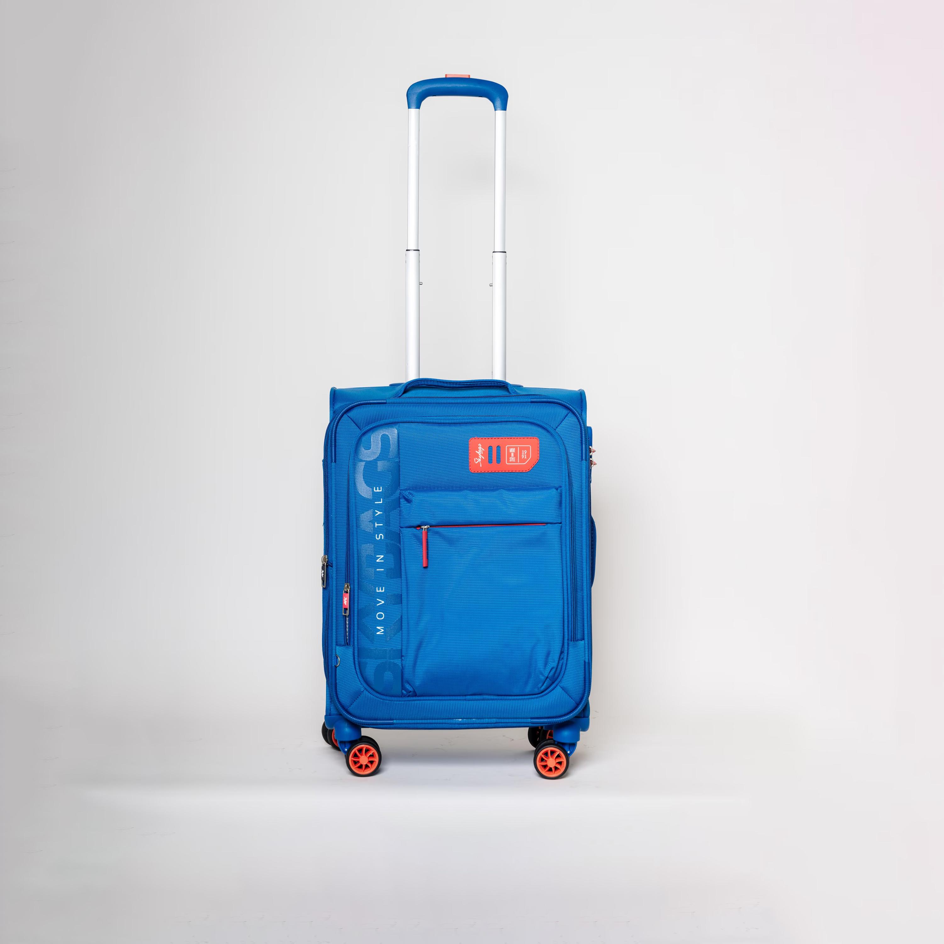 Skybags 51 CM Small Cabin Polyester Softcase 4-Wheeler Spinner Trolley Bag with TSA Lock-travel-luggagesandbags-luggage-image-1